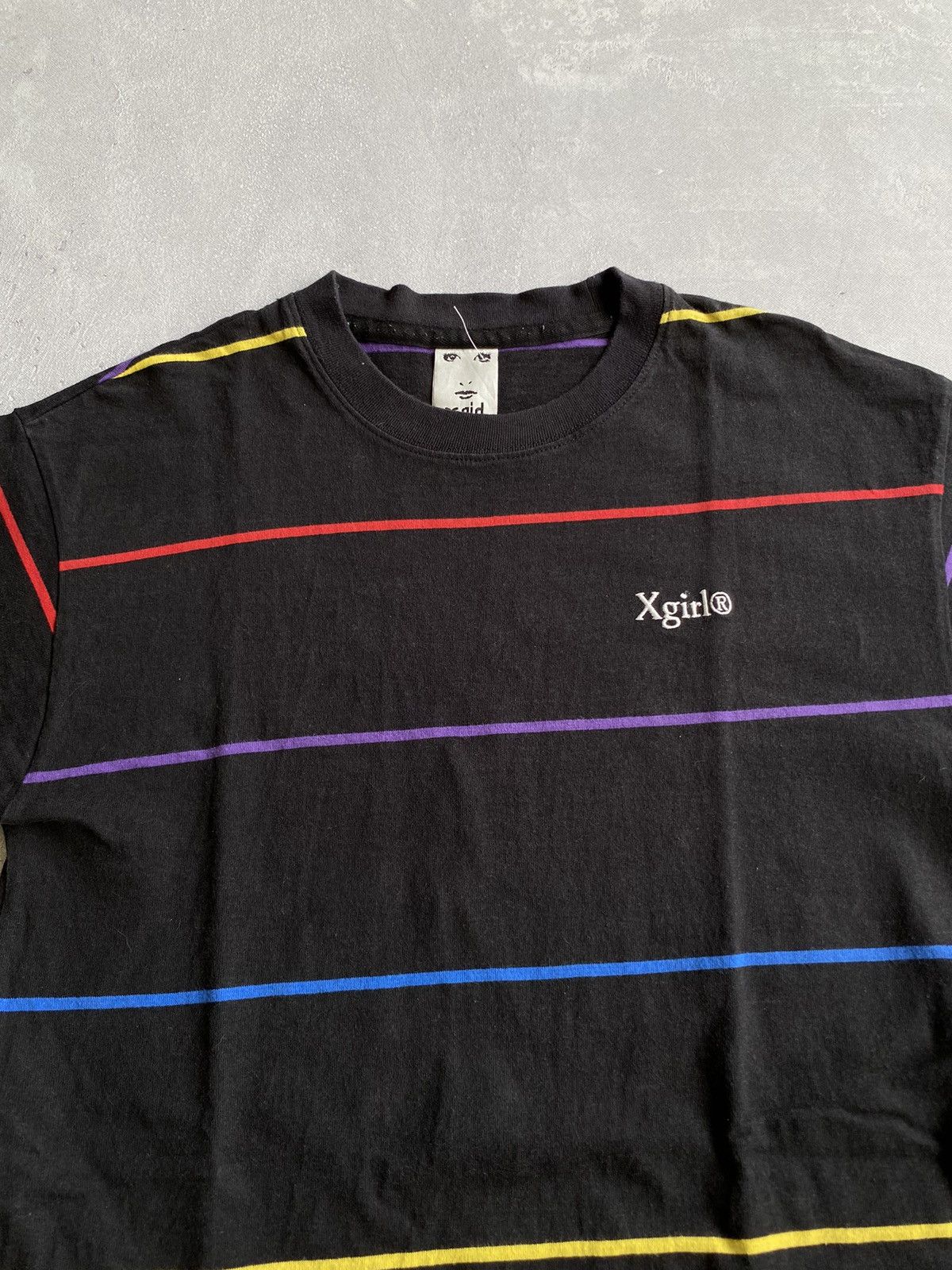 Vintage X-GIRL Stripe Shirt Size 1 Size M / US 6-8 / IT 42-44 - 2 Thumbnail