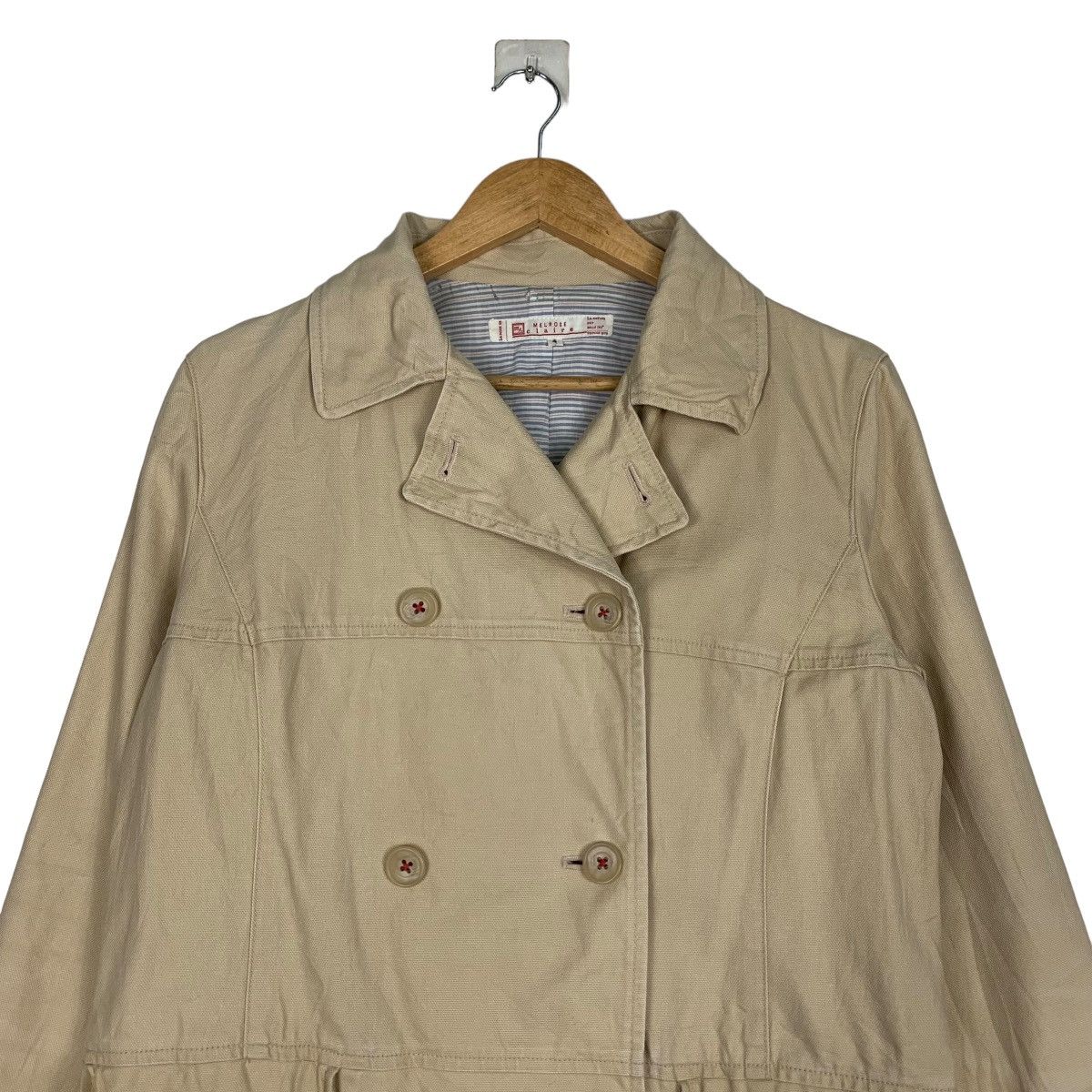 Melrose MELROSE CLAIRE Double Breasted Coat #0992-C44 Size M / US 6-8 / IT 42-44 - 2 Thumbnail