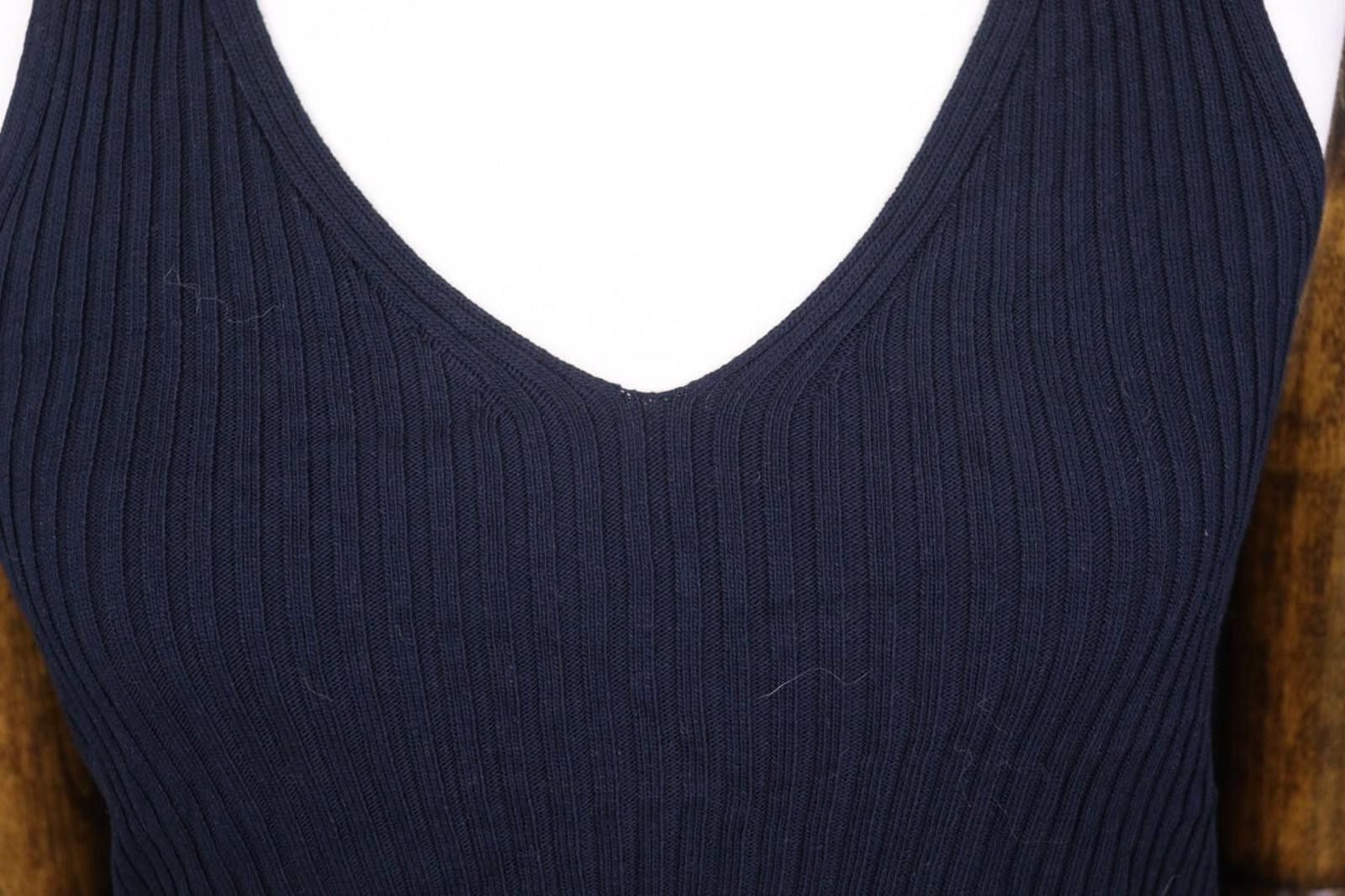 Designer Ivko Knitted Camisole Structure Pattern Shirt Blouse Size S Size S / US 4 / IT 40 - 3 Thumbnail
