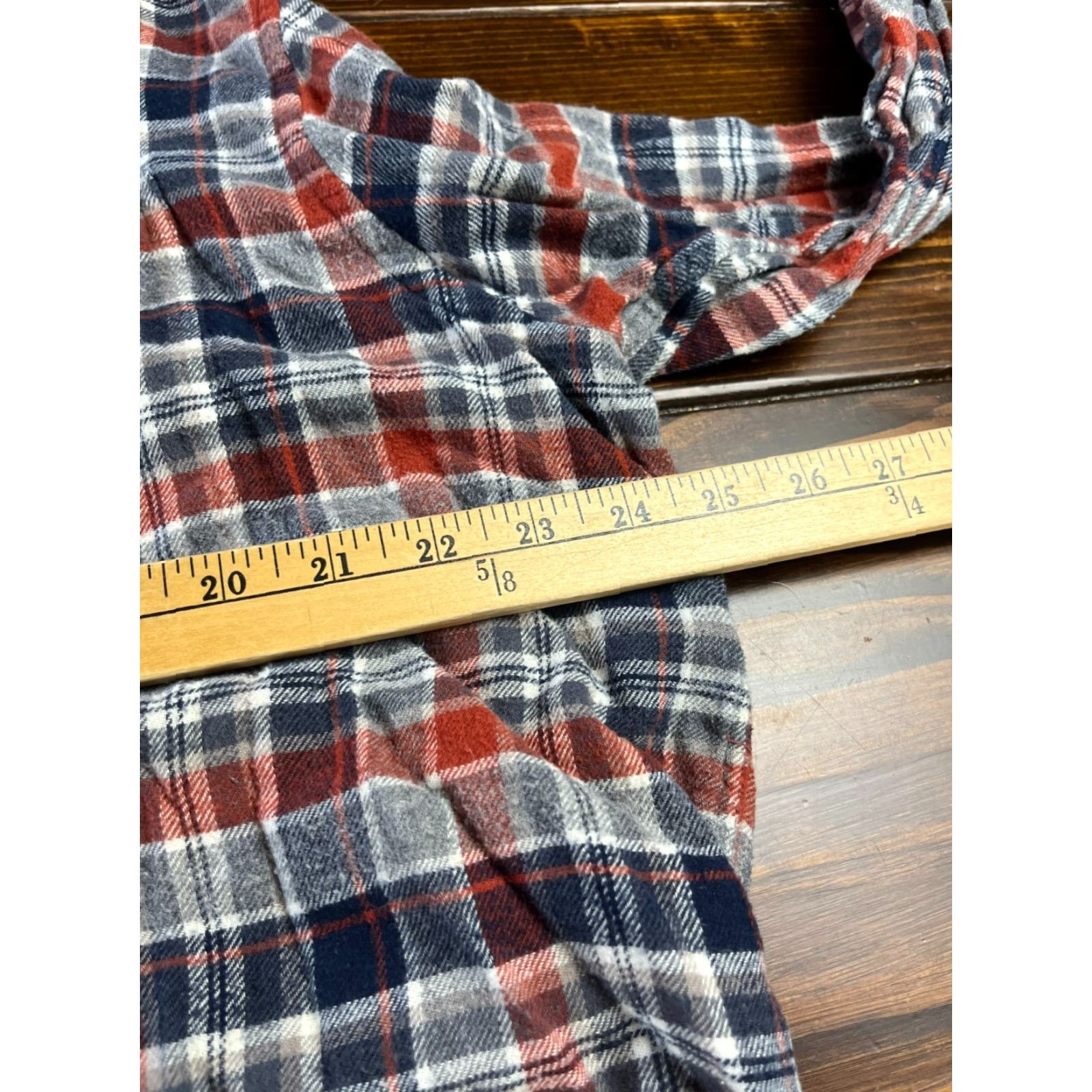 Croft & Barrow Croft & Barrow Shirt Mens XL Blue Plaid Flannel Button Up Casual Size US XL / EU 56 / 4 - 5 Thumbnail