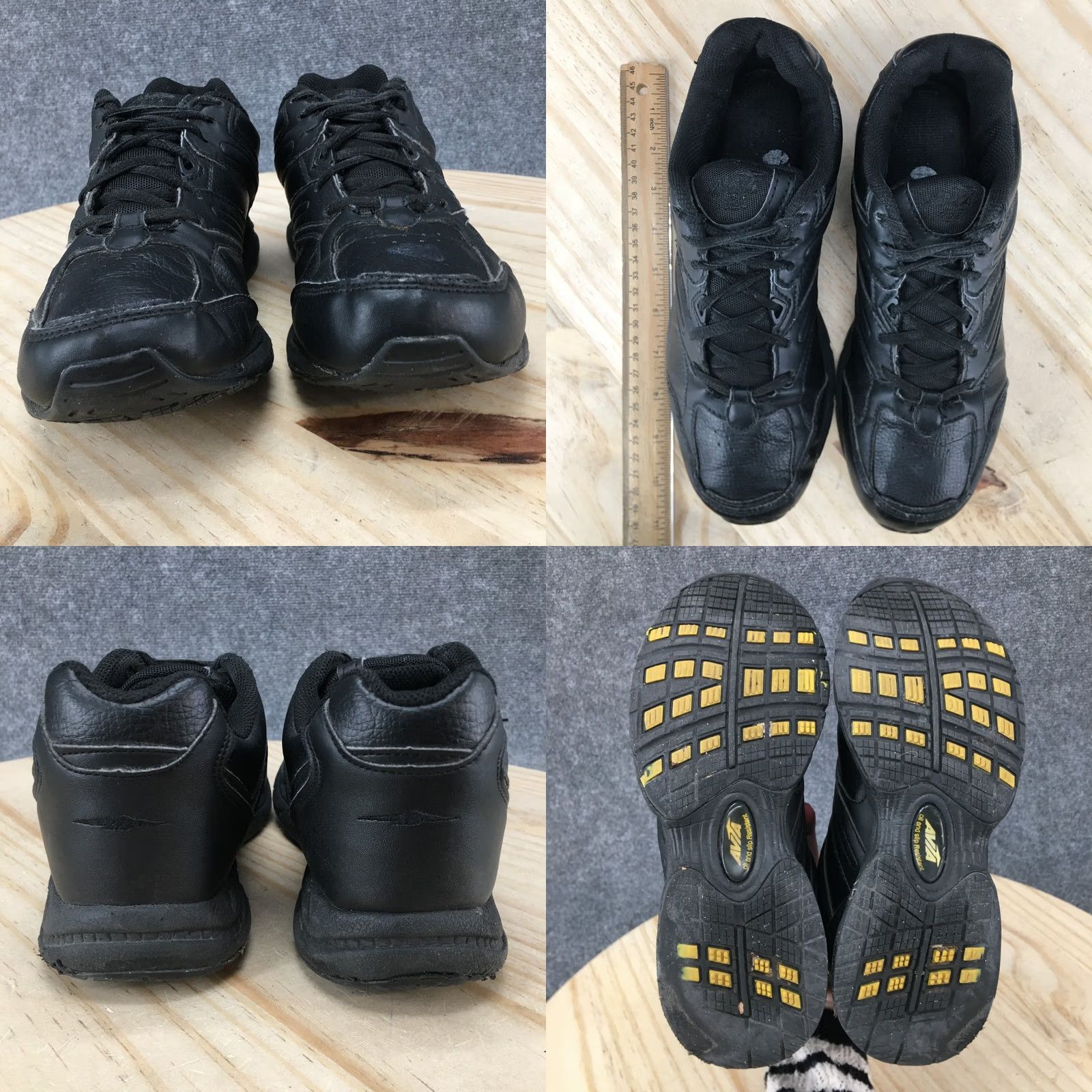 Avia Avia Womens Sneaker Low Top Non-Slip Lace Up Black 8 Avi Union II Comfort Shoes Size M / US 6-8 / IT 42-44 - 8 Thumbnail
