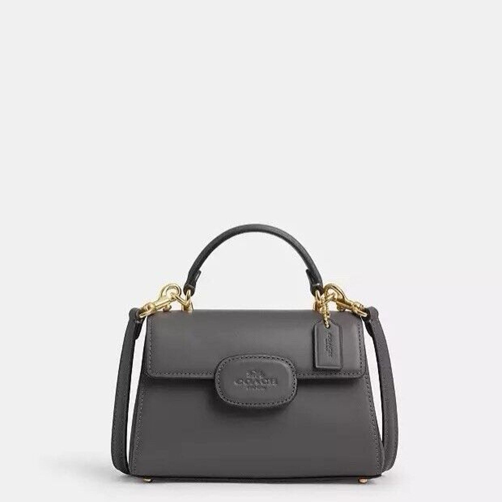 Coach NWT Coach Eliza Mini Top Handle Bag CW182 IM/Charcoal Size ONE SIZE - 7 Thumbnail