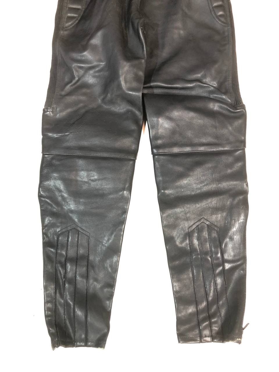 Leather × Vintage Vintage Moto Biker Leather Pants Size US 31 - 8 Thumbnail