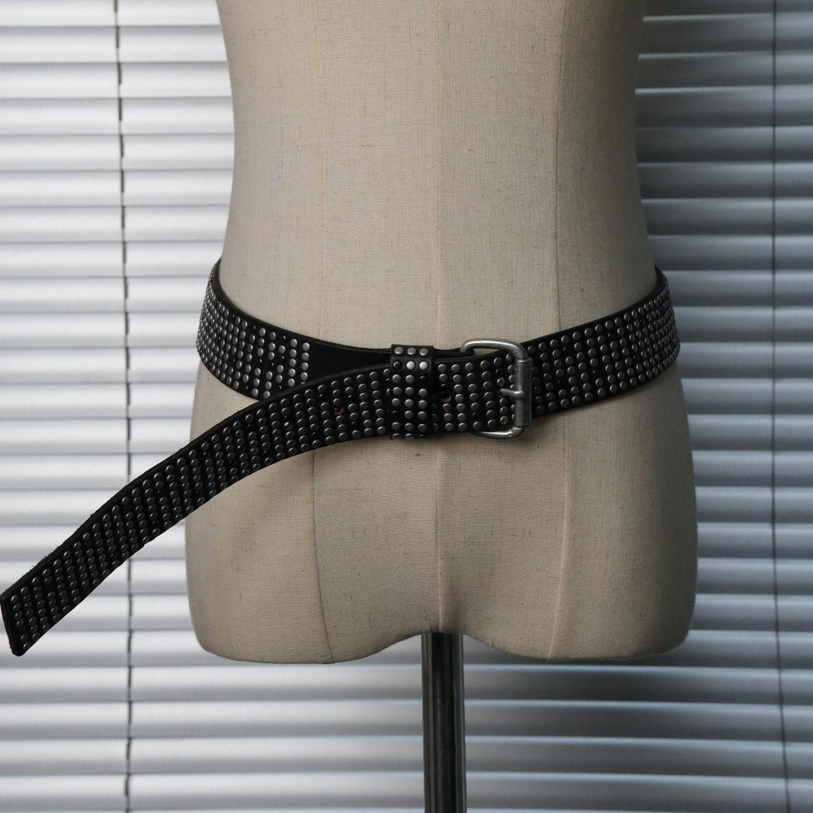 LIEBESKIND BERLIN Liebeskind Deadstock Hand Made Studded Pin Buckle Belt Size ONE SIZE - 3 Thumbnail