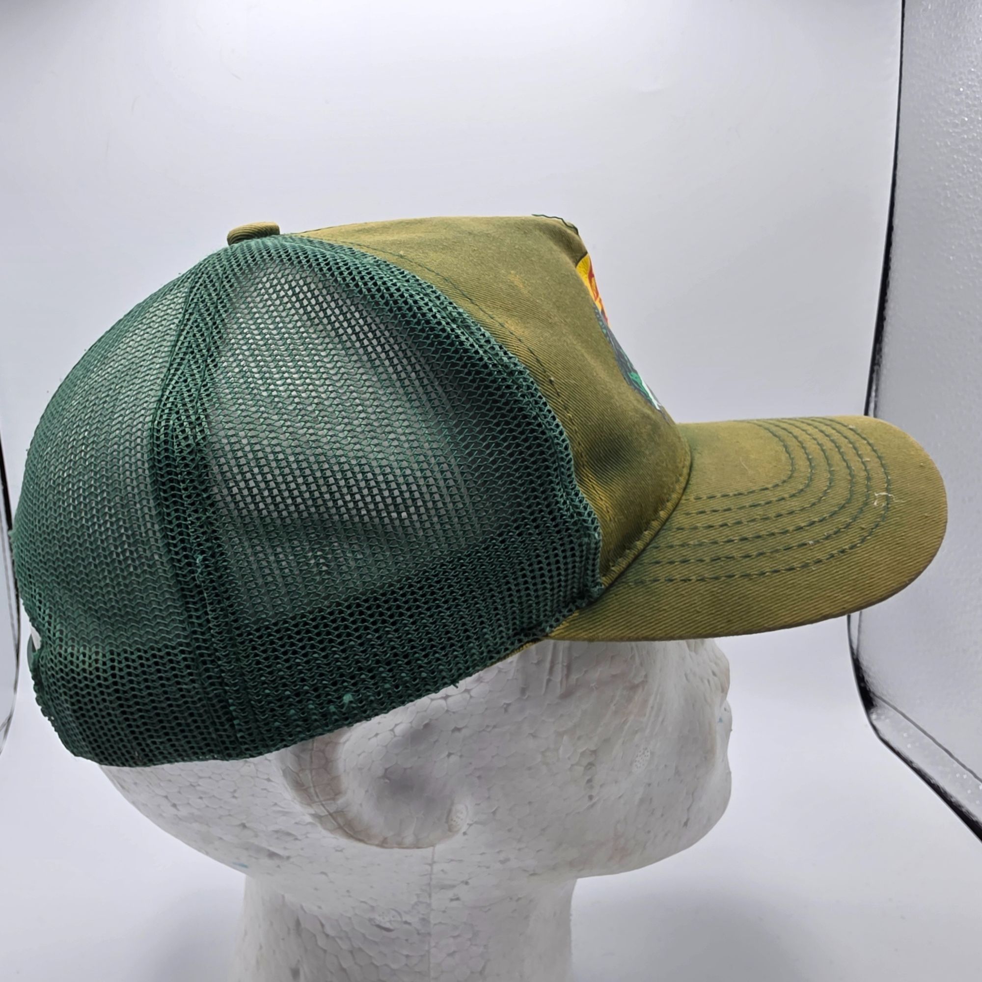 Bass Pro Shops Bass Pro Shops Green Trucker Hat With Mesh Back Snapback Out Size ONE SIZE - 4 Thumbnail