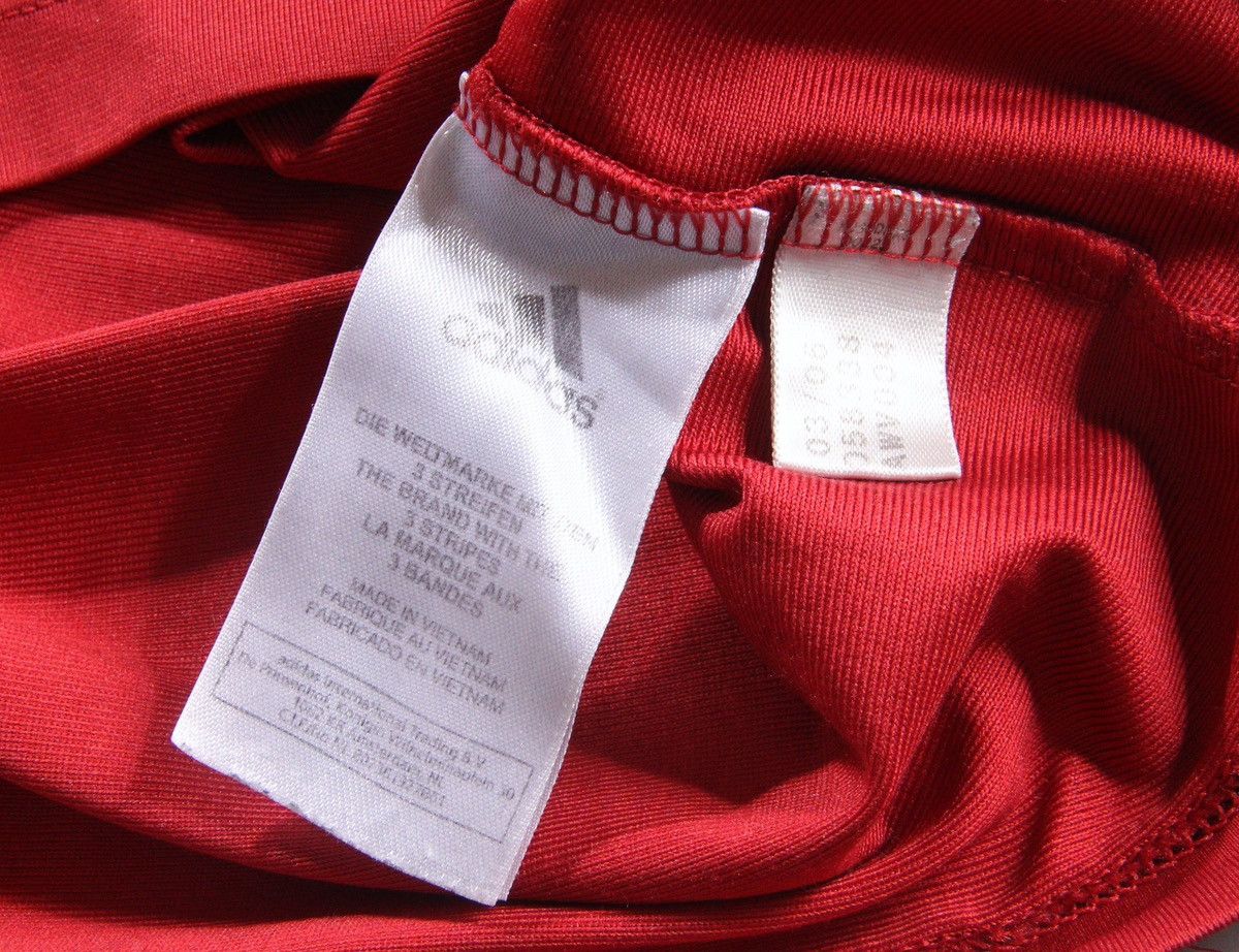 Adidas Adidas Vintage Shirt Tee Soccer Football Red Retro 90s L Size US L / EU 52-54 / 3 - 5 Thumbnail