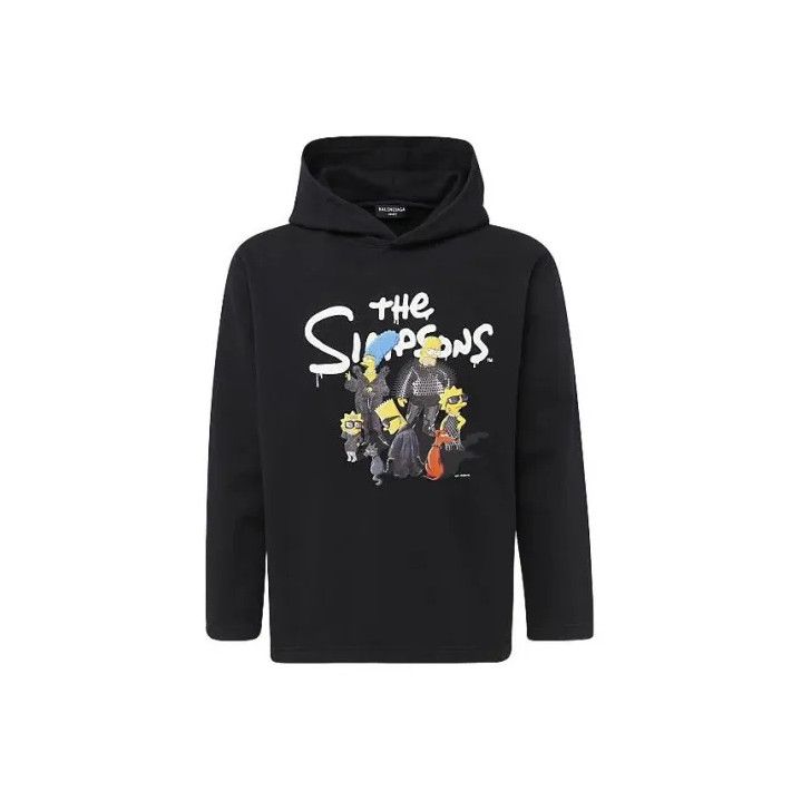 Balenciaga Balenciaga Cartoon Print Hooded Sweatshirt for Men Size US M / EU 48-50 / 2 - 1 Thumbnail