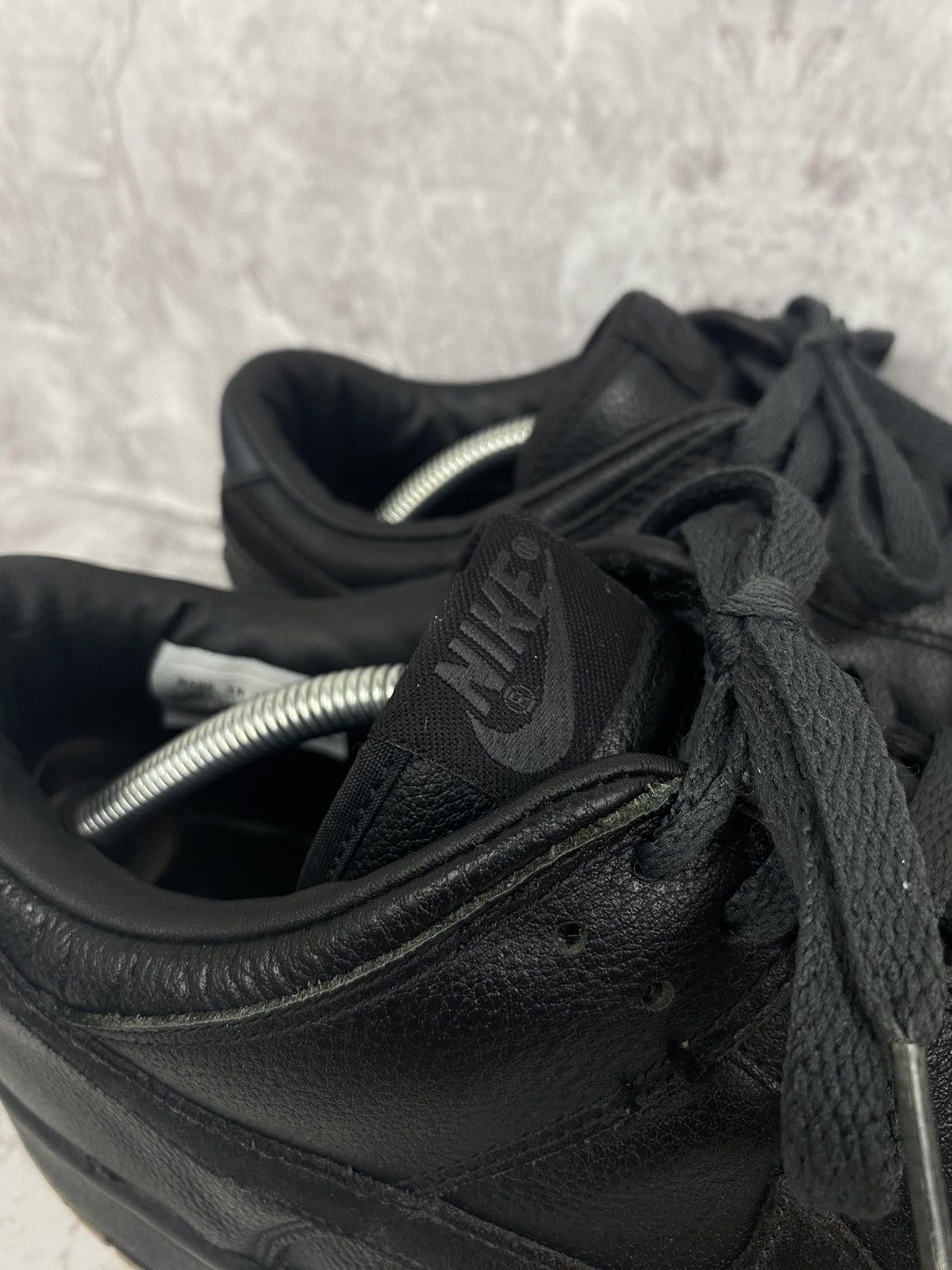 Jordan Brand 2005 Nike Dunk Low Black Gum Suede Black Anthracite Size US 12 / EU 45 - 3 Thumbnail