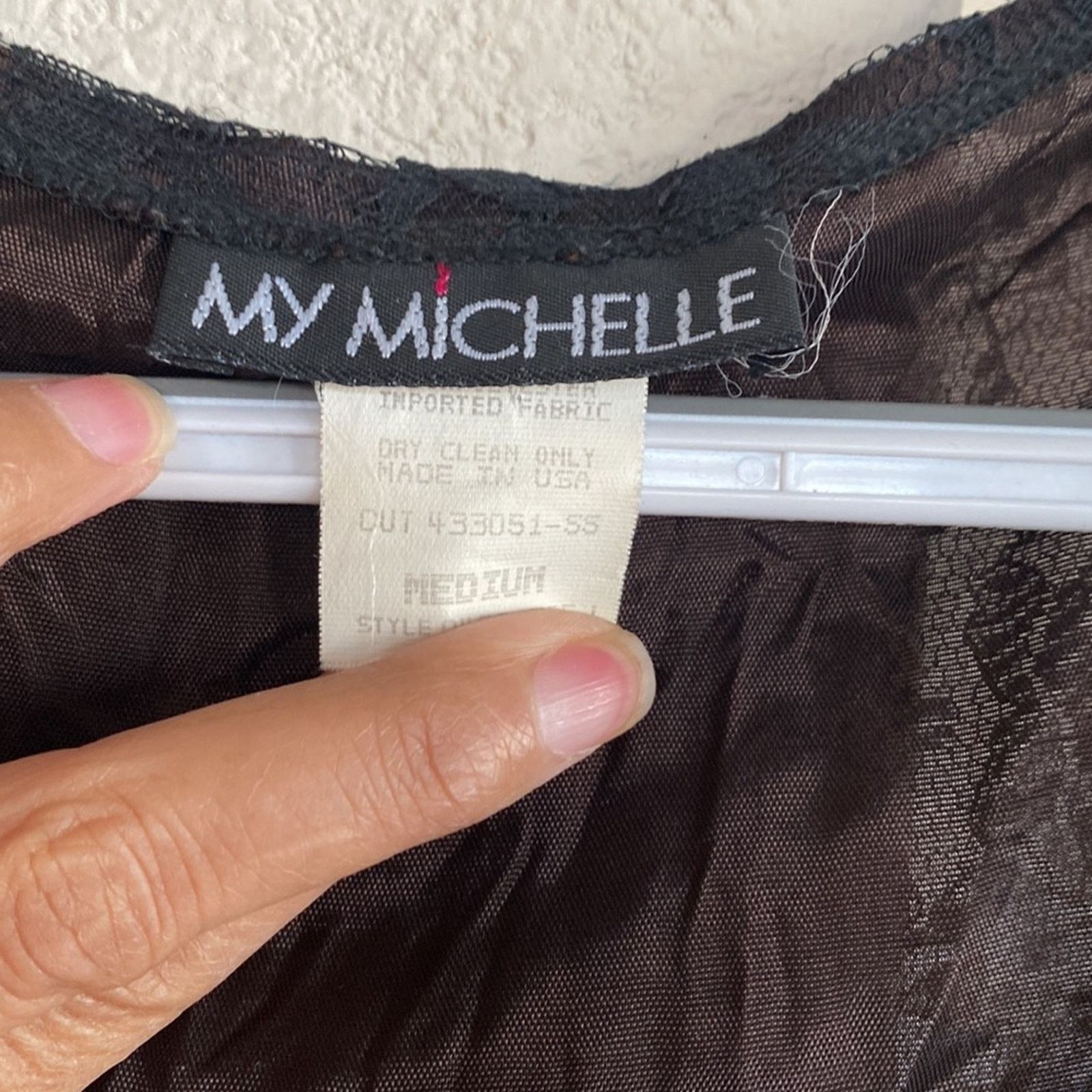 Vintage Vintage My Michelle 90s velvet lace back vest size M Size M / US 6-8 / IT 42-44 - 7 Thumbnail