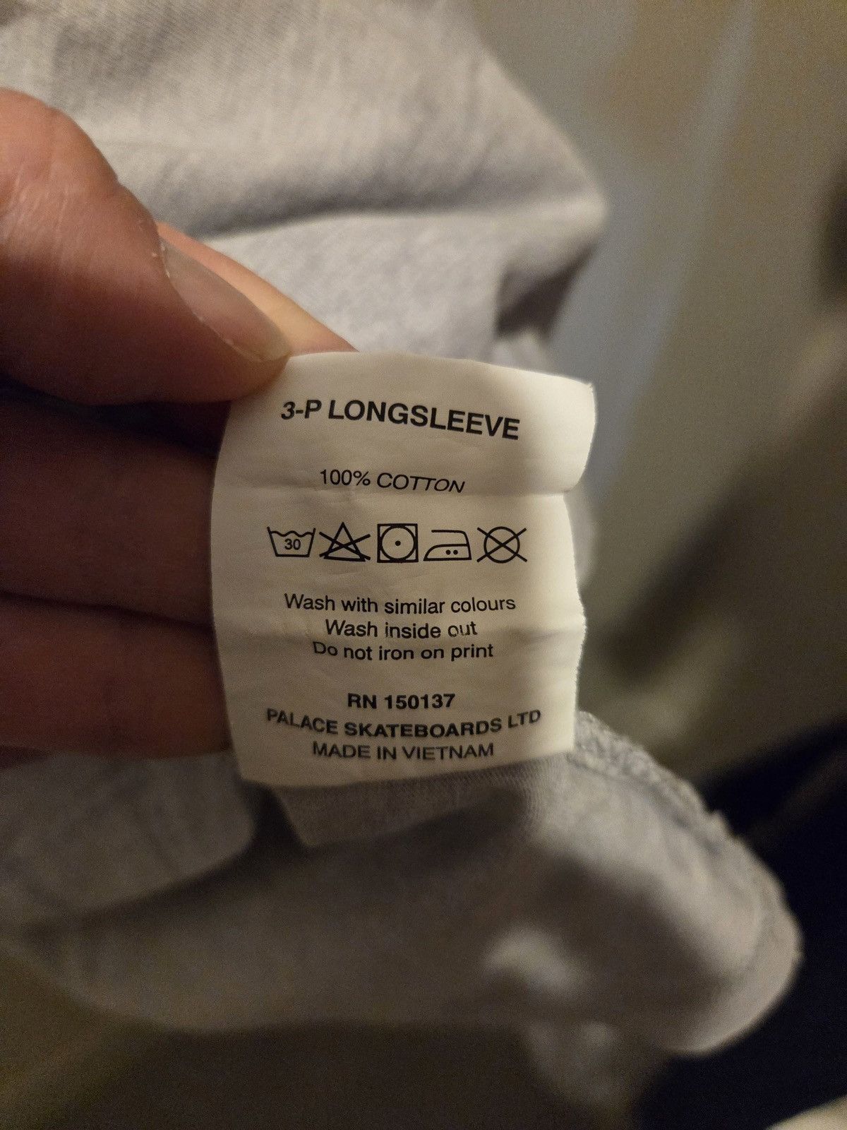 Palace Palace Logo Long Sleeve Tee Grey Size M Size US M / EU 48-50 / 2 - 7 Thumbnail
