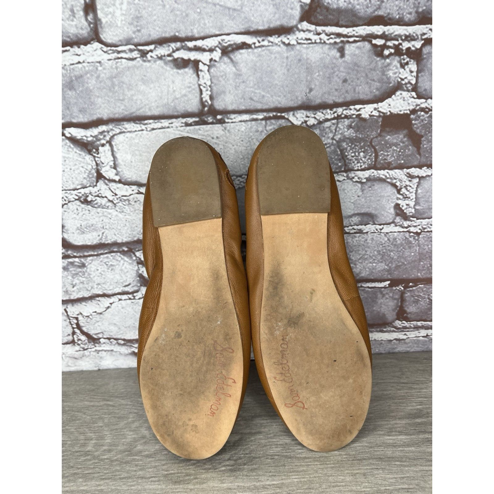 Sam Edelman Sam Edelman Felicia Brown Leather Bow Classic Ballet Flats W Size US 7.5 / IT 37.5 - 9 Thumbnail