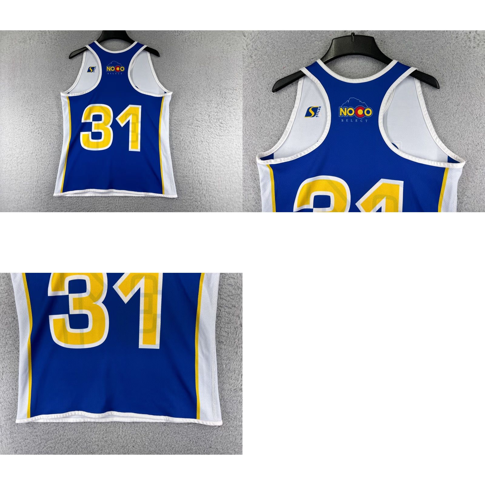 Vintage Stylax Lacrosse Jersey Womens Medium Blue NoCo Select 100% Polyester Racerback Size M / US 6-8 / IT 42-44 - 9 Thumbnail