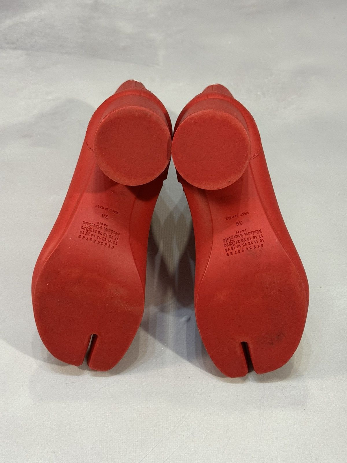 Maison Margiela Eu36 Maison Margiela Recycled Tabi Boots(Red) Size US 6 / IT 36 - 8 Thumbnail