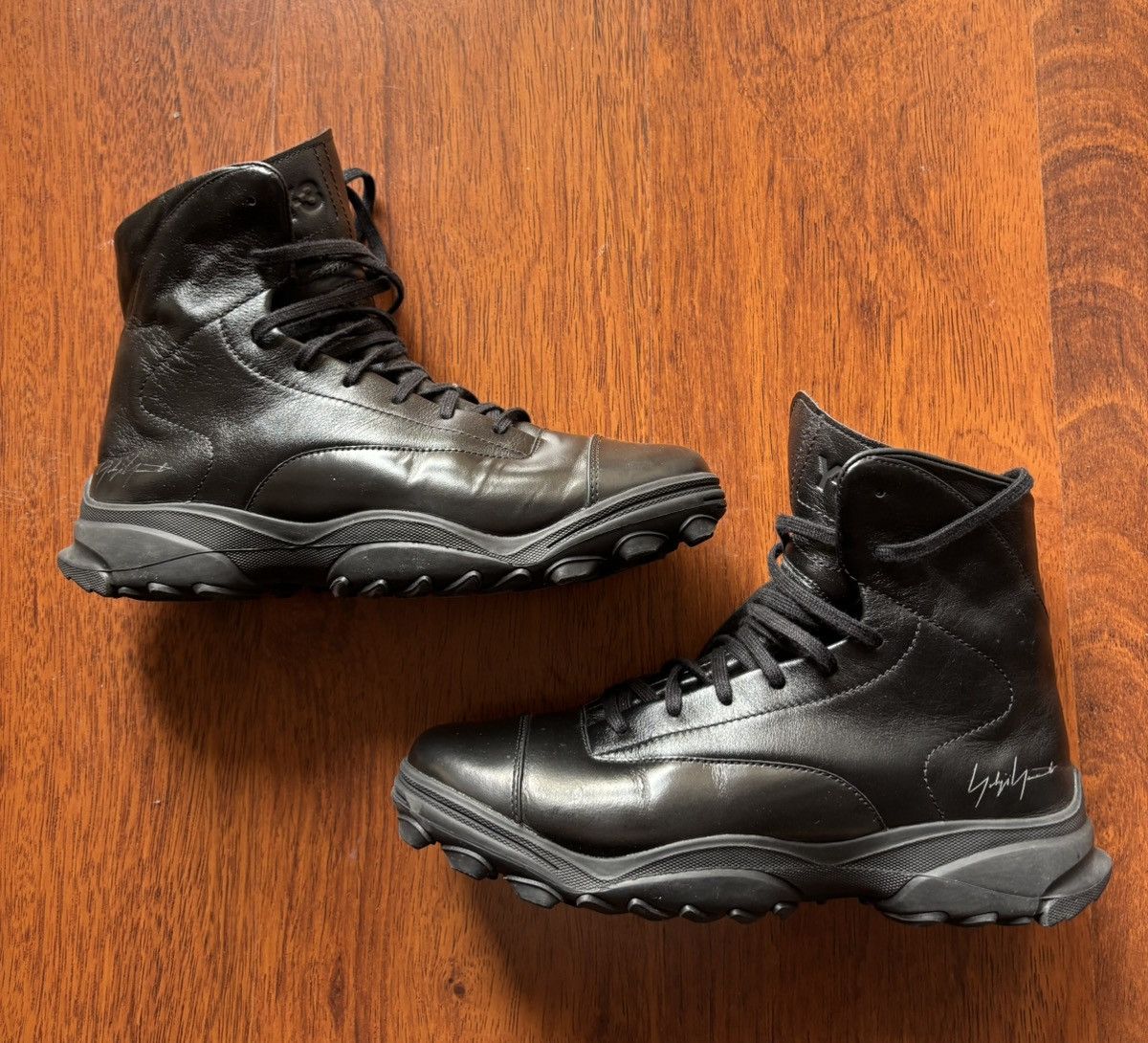 Y-3 Y-3 Yohji Yamamoto leather boots Size US 9 / EU 42 - 1 Thumbnail