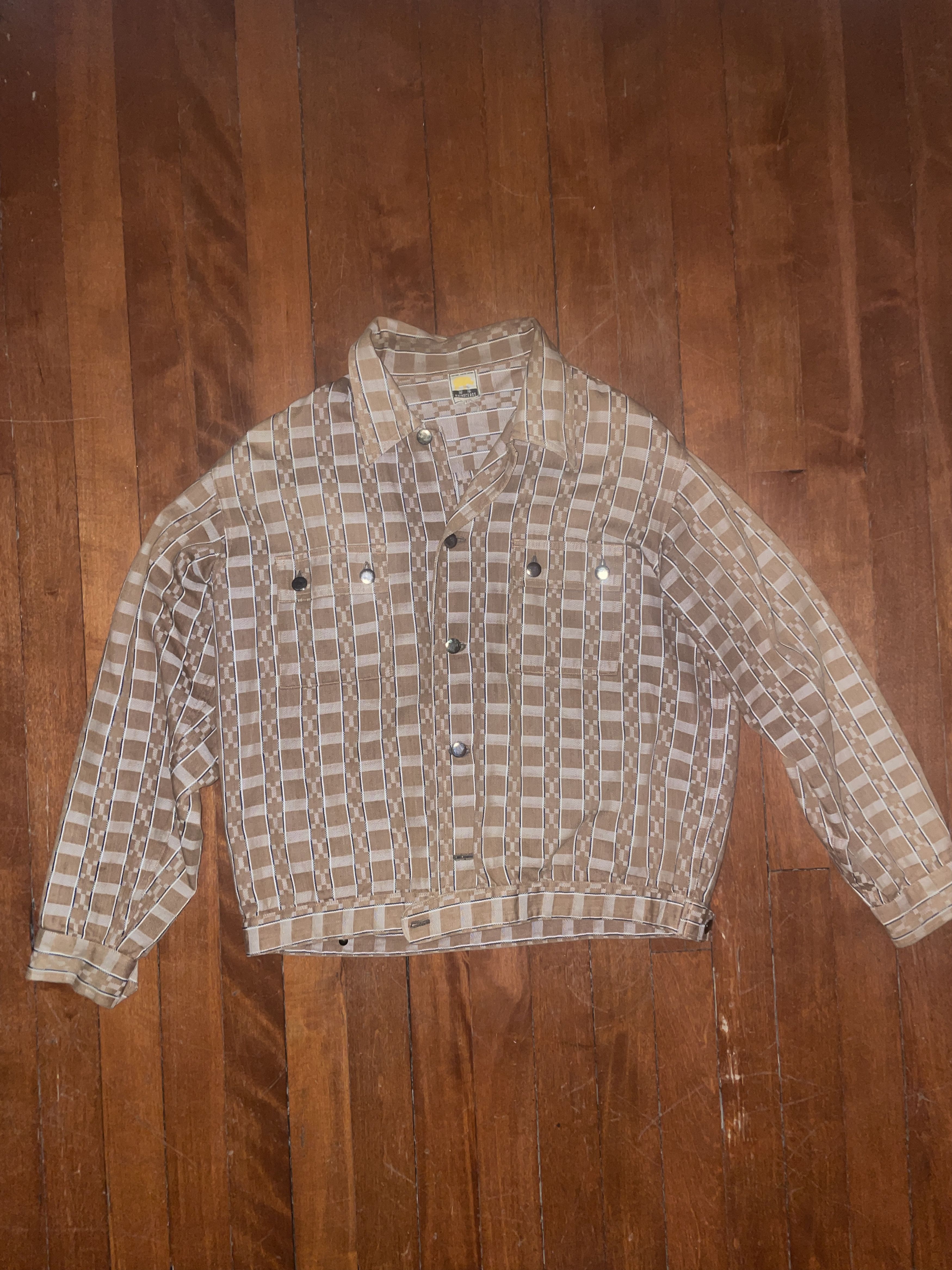 Other Checkered Denim Jacket Size US S / EU 44-46 / 1 - 1 Thumbnail