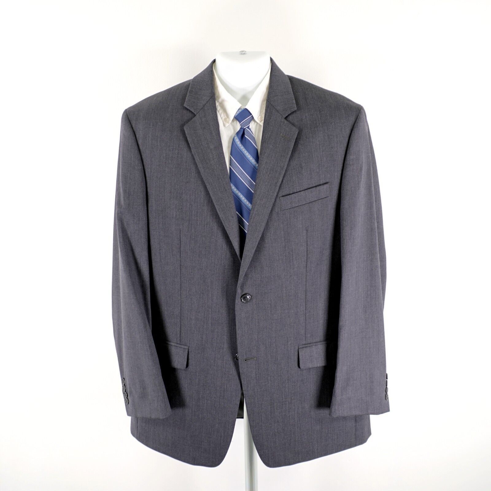 Calvin Klein Calvin Klein Wool Gray 2 Button 2 Piece Suit 42L 36/32 High Size 42L - 7 Thumbnail