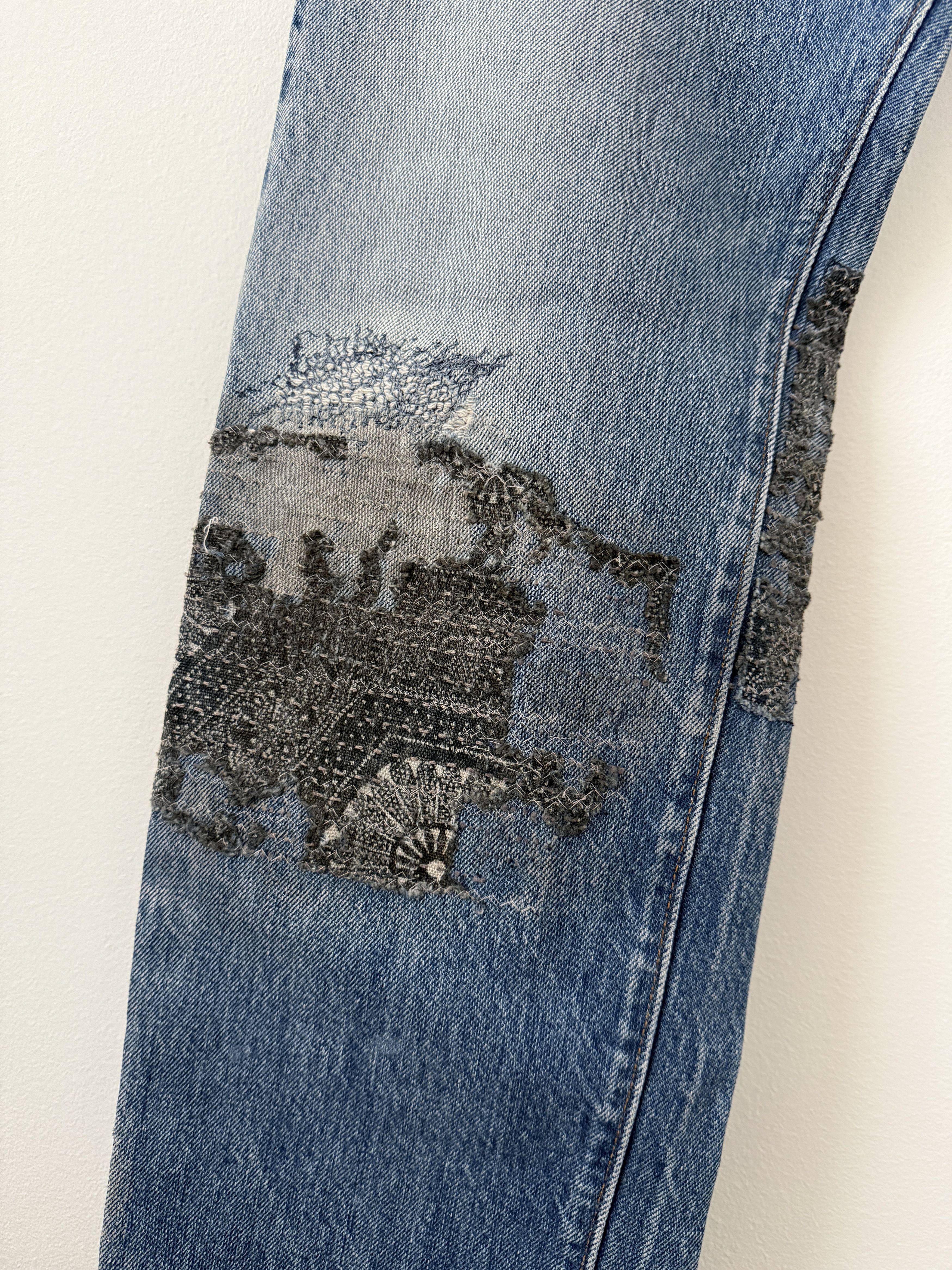 Proleta Re Art × Vuja De "Glitch" Boro Denim Size US 30 / EU 46 - 11 Thumbnail