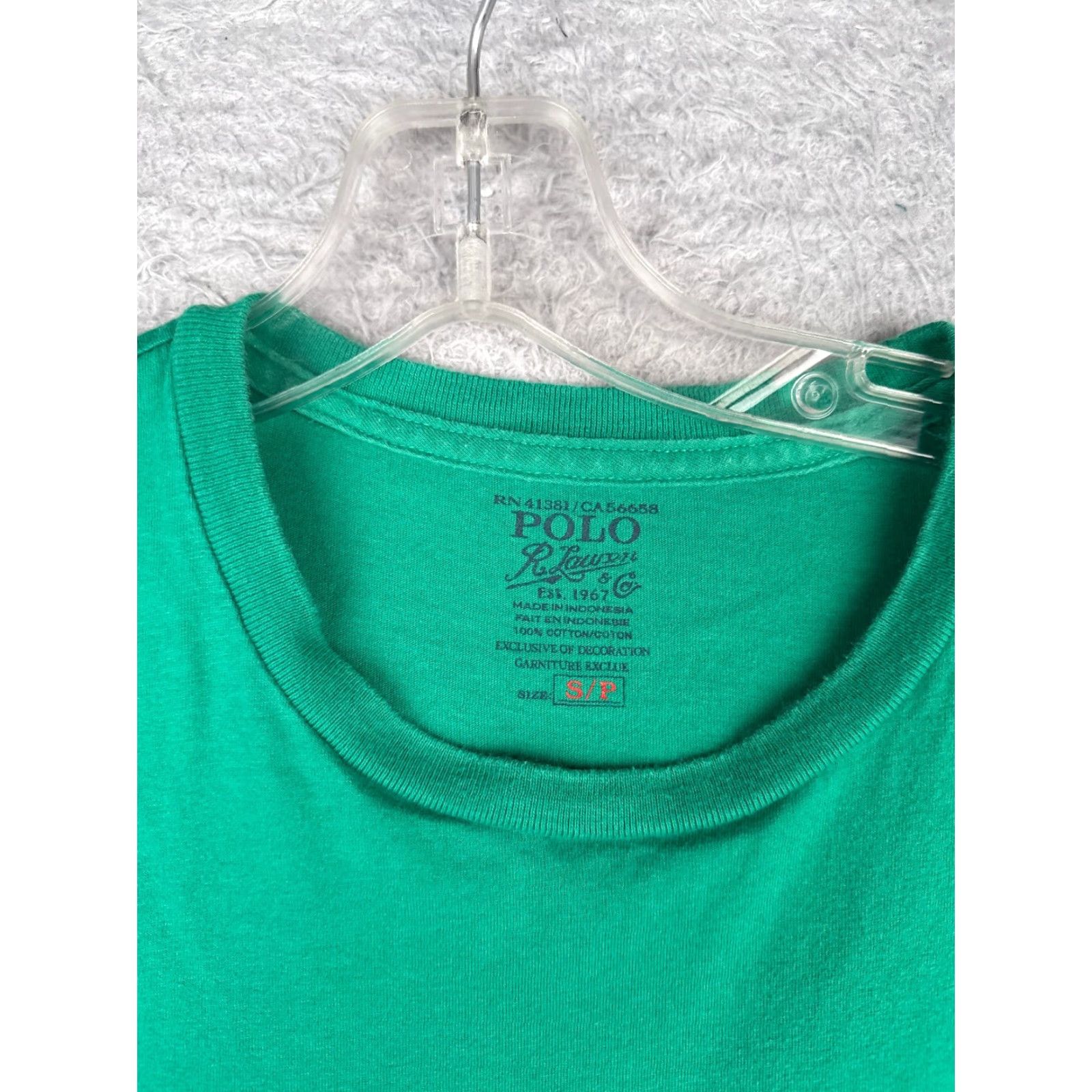 Ralph Lauren Polo Ralph Lauren Shirt Men Small Green Pony Crew Neck Short Sleeve Cotton Logo Embroidered Slim Fit Sports Classic Size US S / EU 44-46 / 1 - 7 Thumbnail