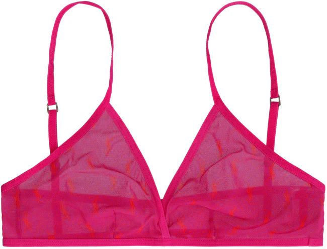 Saint Laurent Paris o1y0126 Size : XS / Logo-print Bra in Fuchsia Size ONE SIZE - 2 Thumbnail