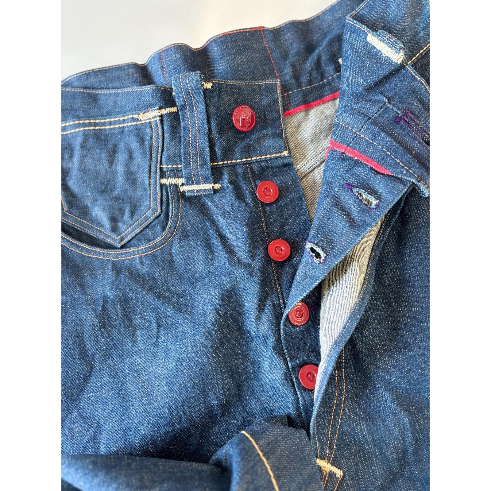 Levi's Levi’s RED Harem Jeans Y2K Selvedge Drop Crotch Pants Size US 30 / EU 46 - 9 Thumbnail