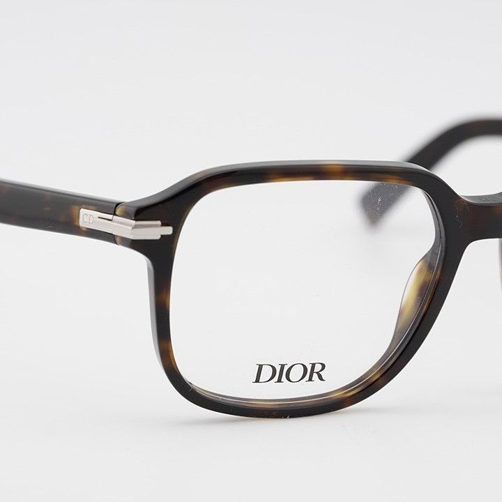 Dior Dior DIORBLACKSUITO S5I 2000 Eyeglasses Havana 53mm Square Size ONE SIZE - 3 Thumbnail