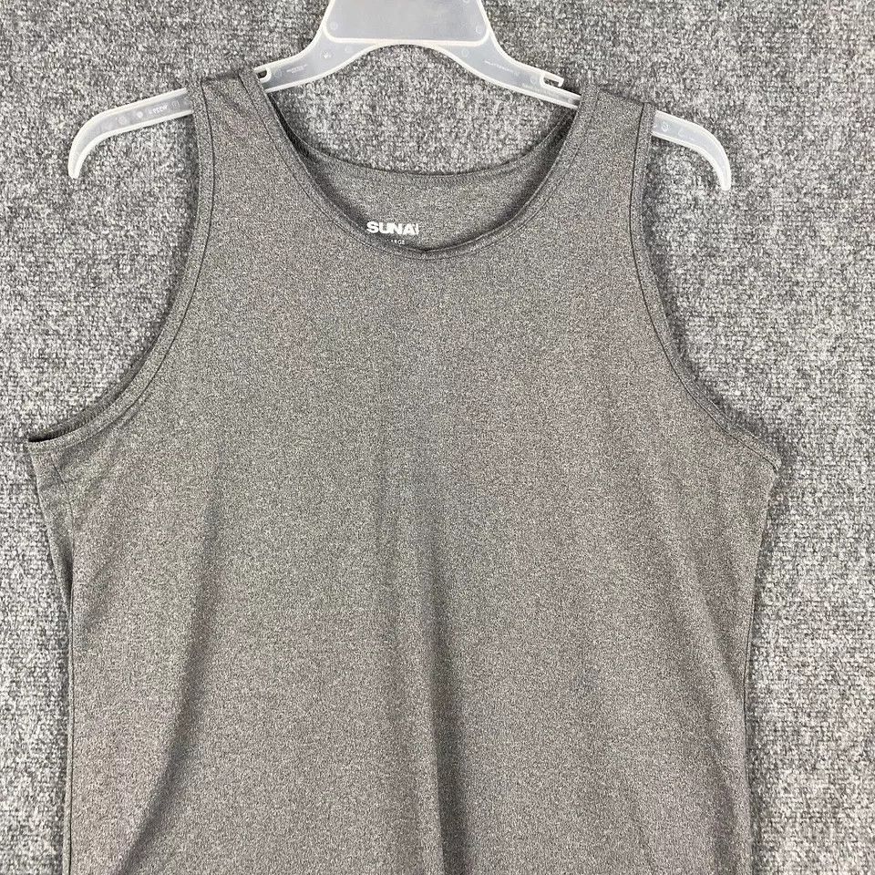 Other Suna Tank Top Men's XL Pullover Athletic Gray 100% Polyester Size US XL / EU 56 / 4 - 2 Thumbnail