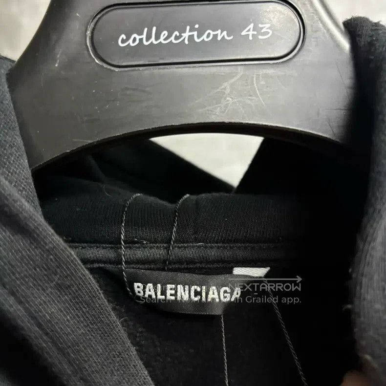 Balenciaga Balenciaga Black Double B Circle Logo Printed Hoodie Size US S / EU 44-46 / 1 - 2 Thumbnail