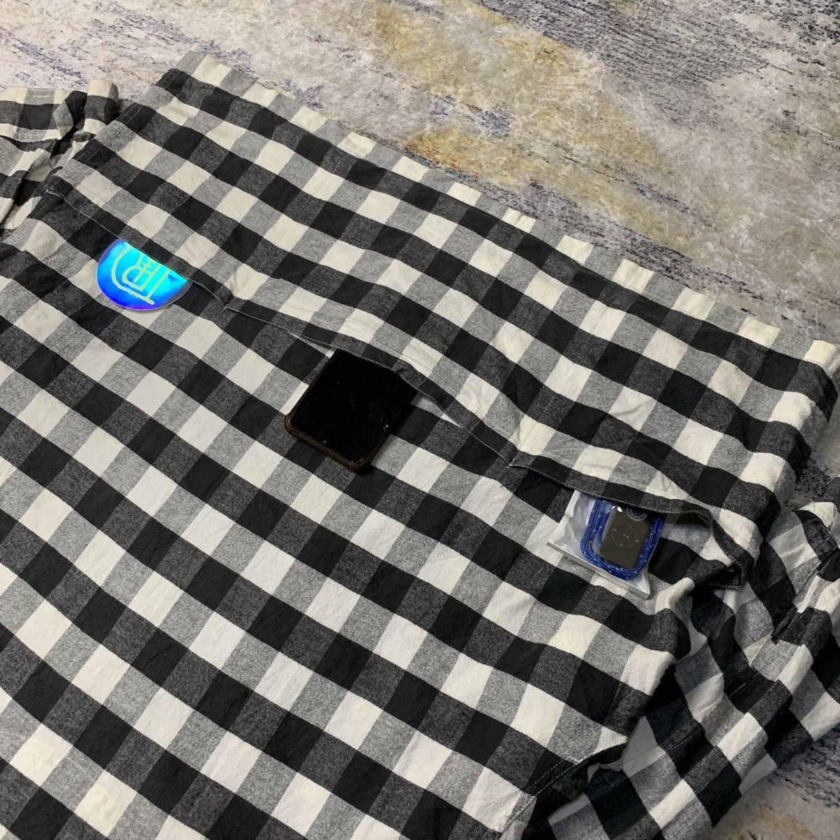 Issey Miyake × Japanese Brand Vintage 90s Issey Miyake multi pocket Zipper flannel Size US L / EU 52-54 / 3 - 5 Thumbnail