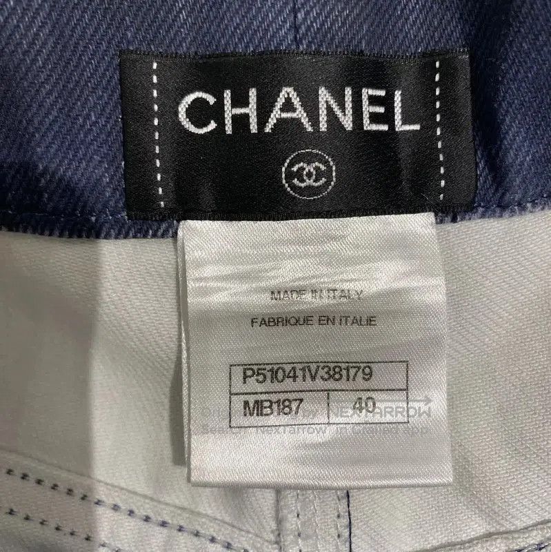 Chanel Chanel Blue Cotton Shorts for Women . Size 27" / US 4 / IT 40 - 5 Thumbnail