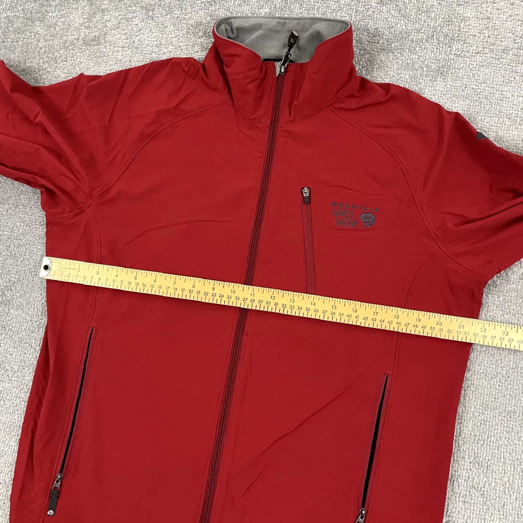 Mountain Hardwear Mountain Hardwear Jacket Men Medium Red Softshell Full Zip Pocket Hiking Outdoor Size US M / EU 48-50 / 2 - 5 Thumbnail