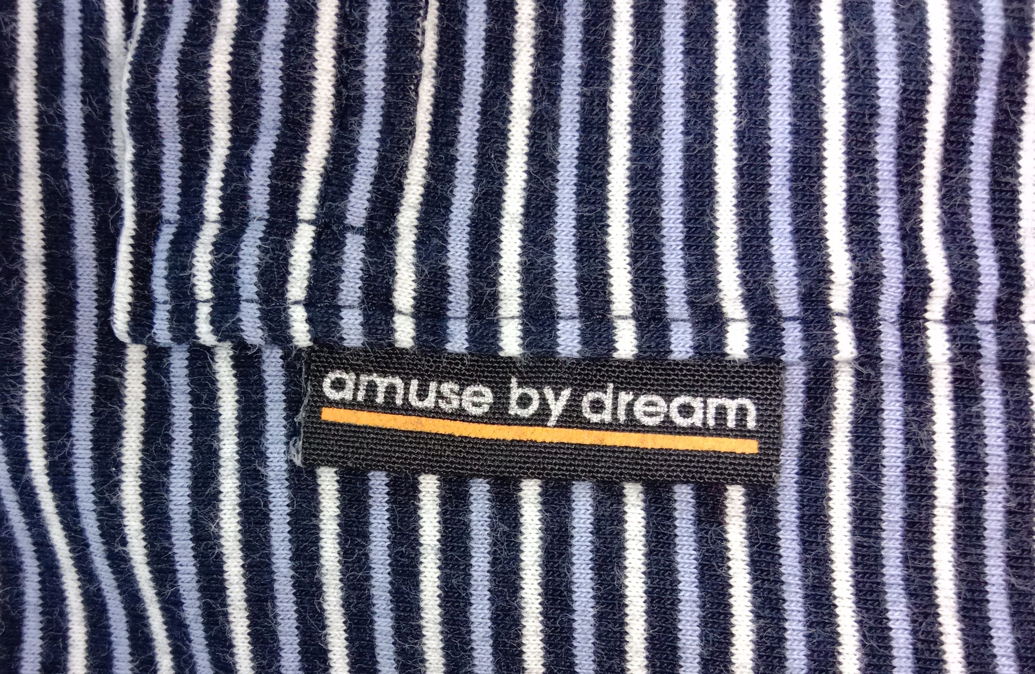 Japanese Brand Japanese Brand Amuse By Dream Single Pocket Striped T Shirt Size US L / EU 52-54 / 3 - 4 Thumbnail