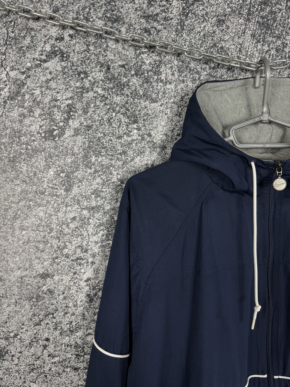 Nike Nike Vintage Full Zip Track Hooded Jacket Streetwear Size XL Size US XL / EU 56 / 4 - 3 Thumbnail