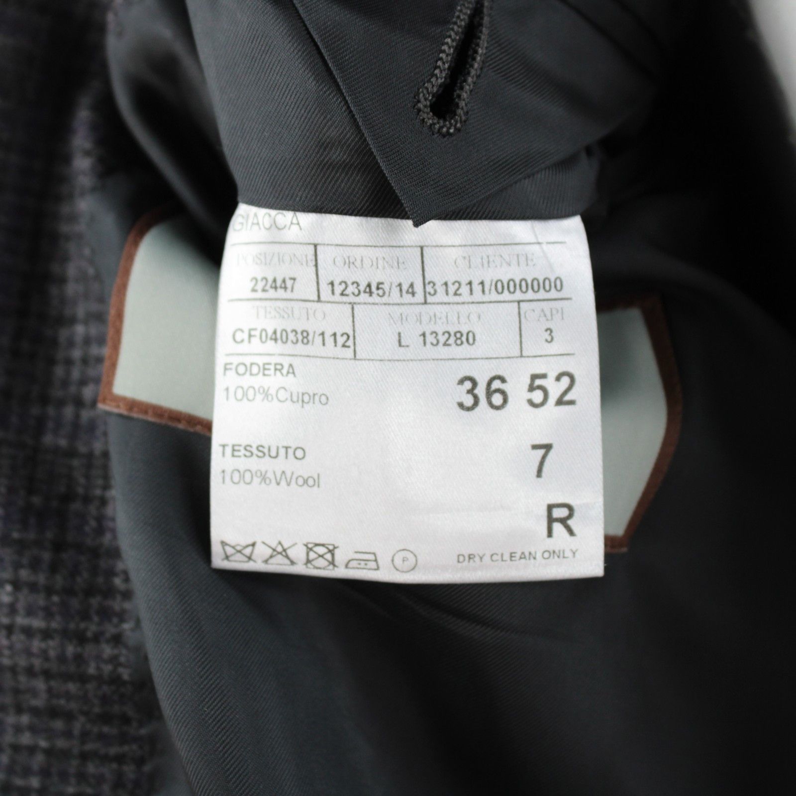 Canali Canali Sport Coat Size 42 Regular US in Gray Size 42R - 9 Thumbnail