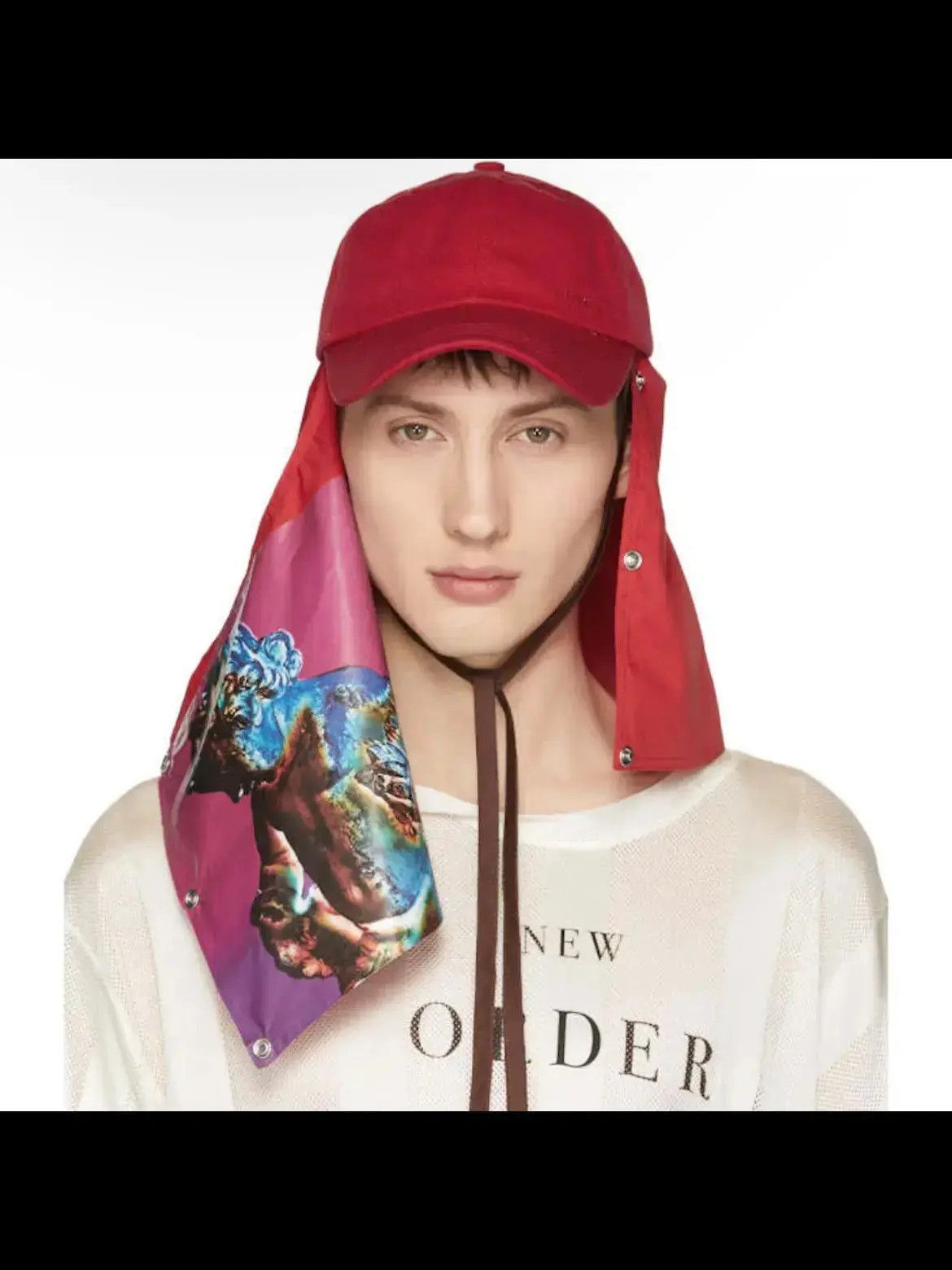 Raf Simons Raf Simons New Order Detachable Hat-2507 Size ONE SIZE - 9 Thumbnail