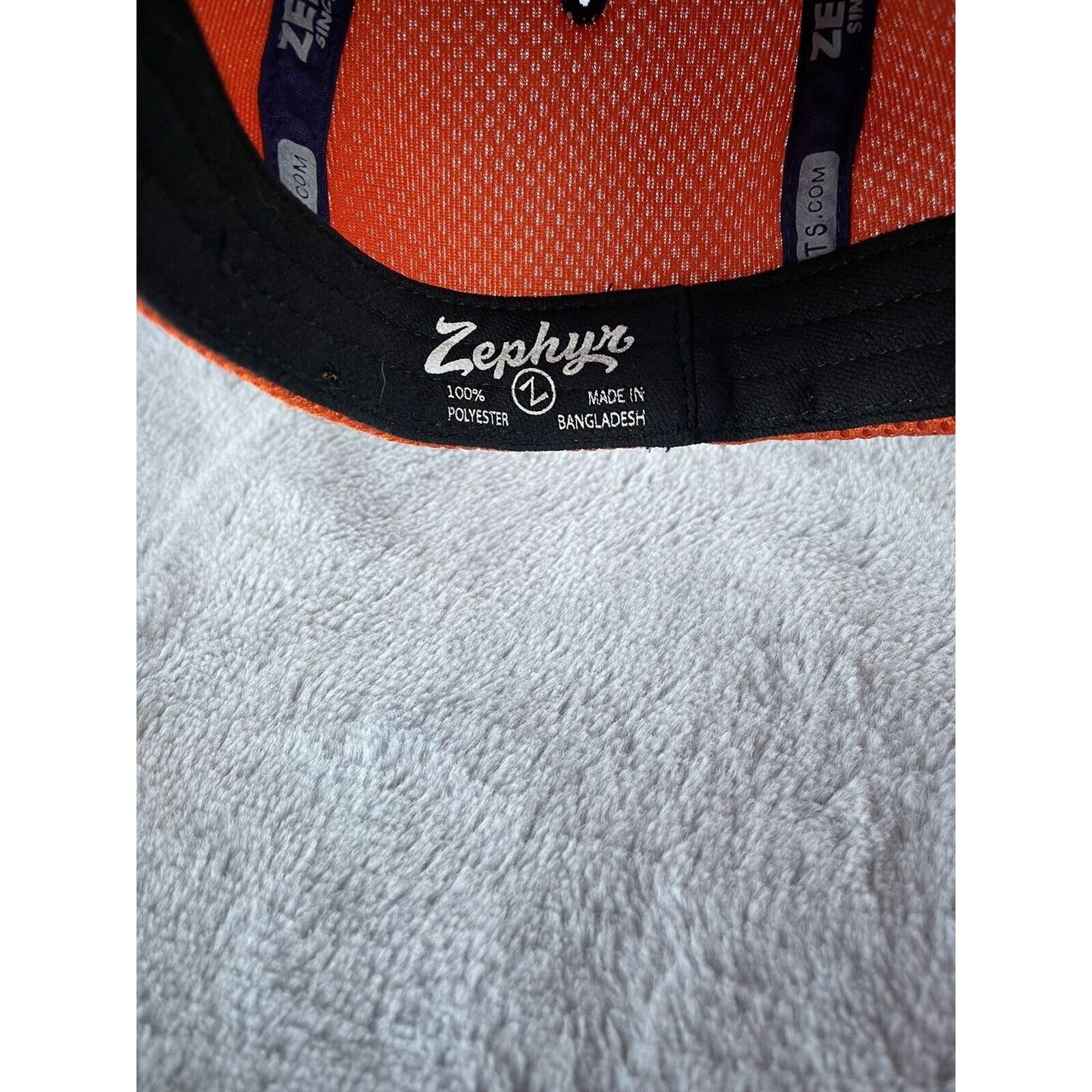 Zephyr Clemson Tigers Fitted Hat Zephyr Medium Large Orange Purple Size ONE SIZE - 7 Thumbnail