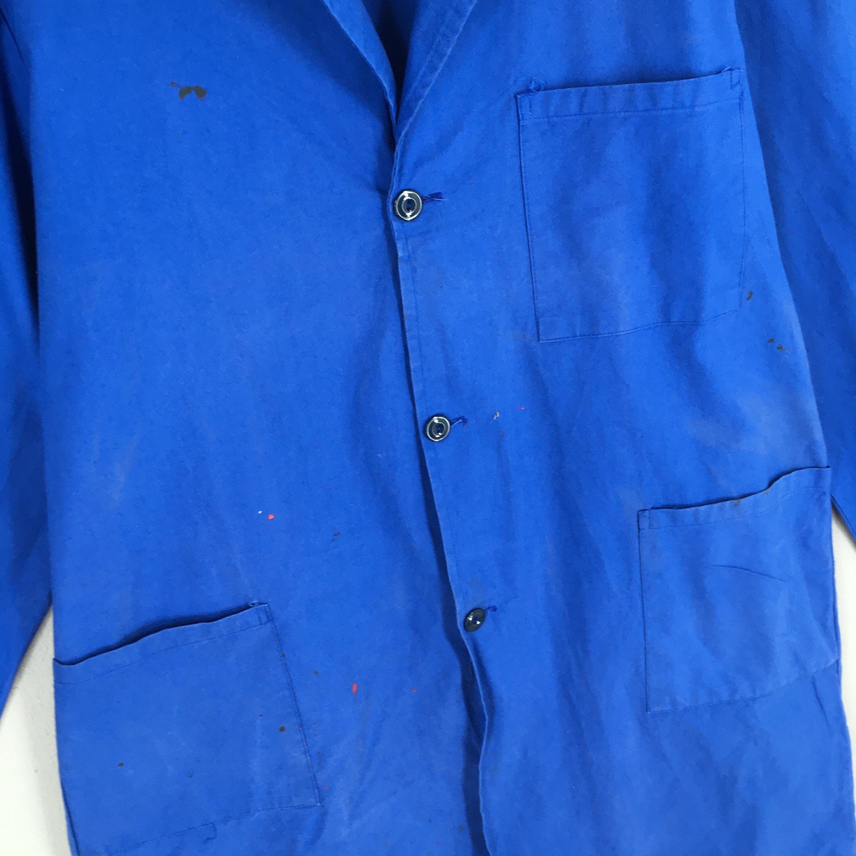 Le Laboureur 80s Viltom Frenchwork Sanforized Indigo Blue Jacket Large Size US L / EU 52-54 / 3 - 5 Thumbnail