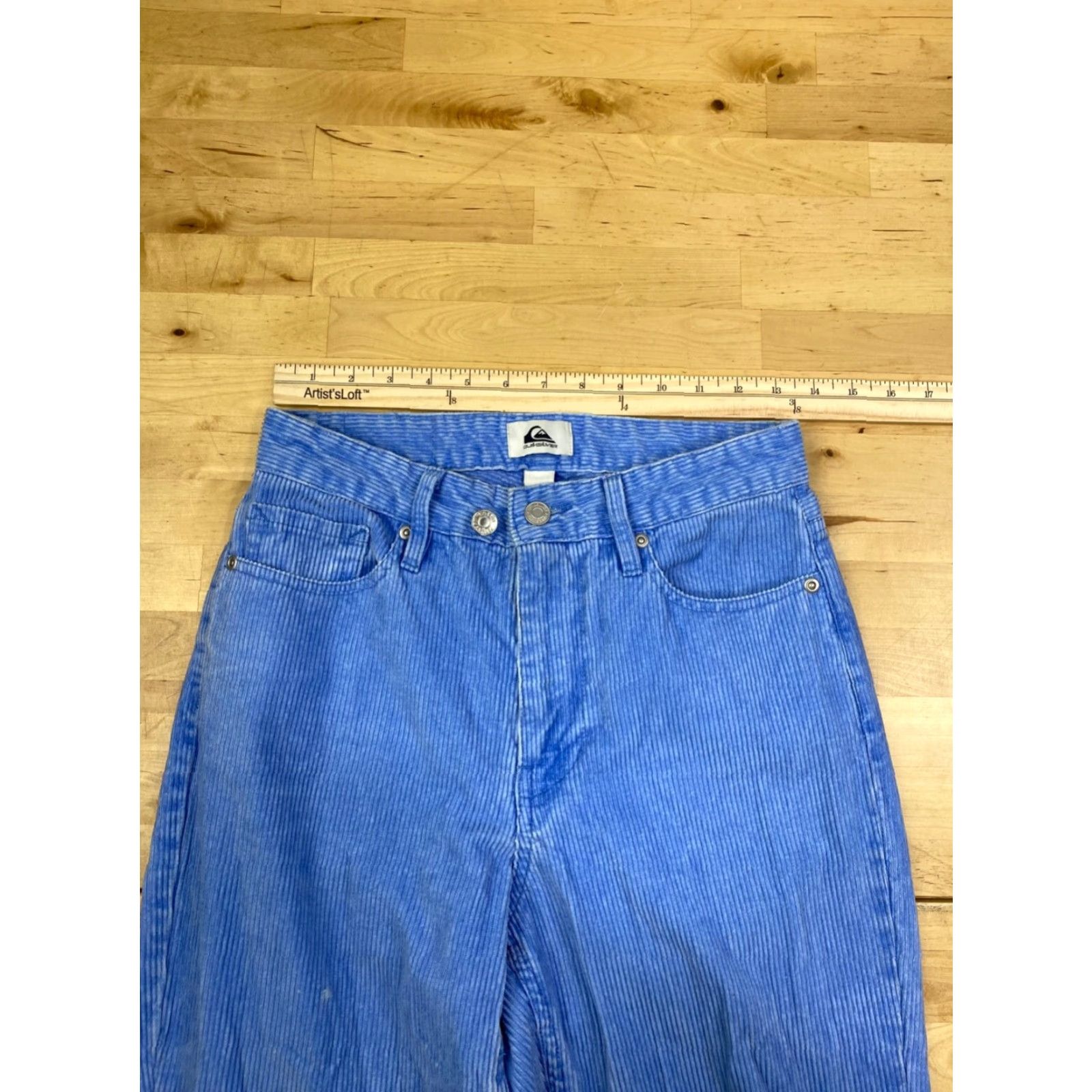 Quiksilver Quiksilver Pants Womens 26 Blue Corduroy Casual Regular Straight Ankle 80s Beach Retro Pockets Size 26" / US 2 / IT 38 - 6 Thumbnail