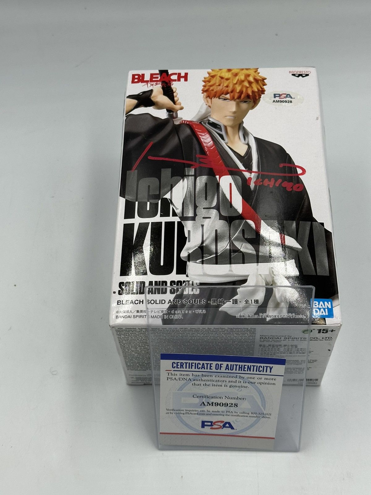 Bleach Bleach figure Ichigo Kurosaki SS Signed by Johnny Yong Bosch Size ONE SIZE - 10 Thumbnail