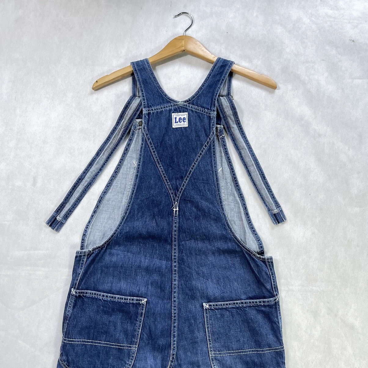 Lee × Vintage Rare! Vintage Lee Union Made Denim Patina Overall Skirt Size M / US 6-8 / IT 42-44 - 5 Thumbnail