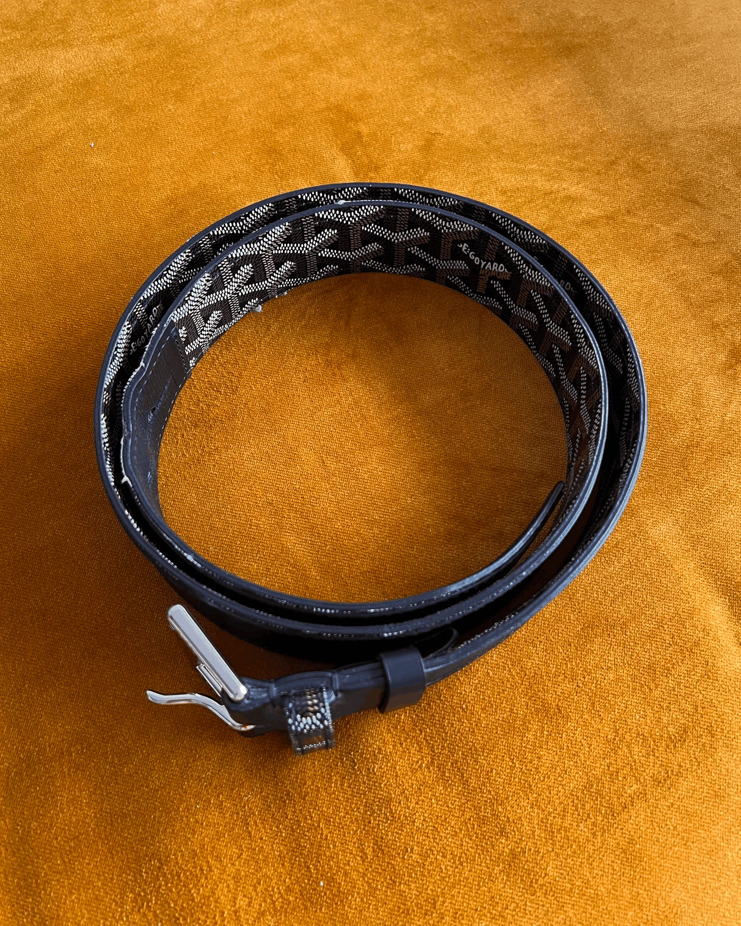 Goyard Goyard Black Florida Reversed Belt Size 34 - 3 Thumbnail