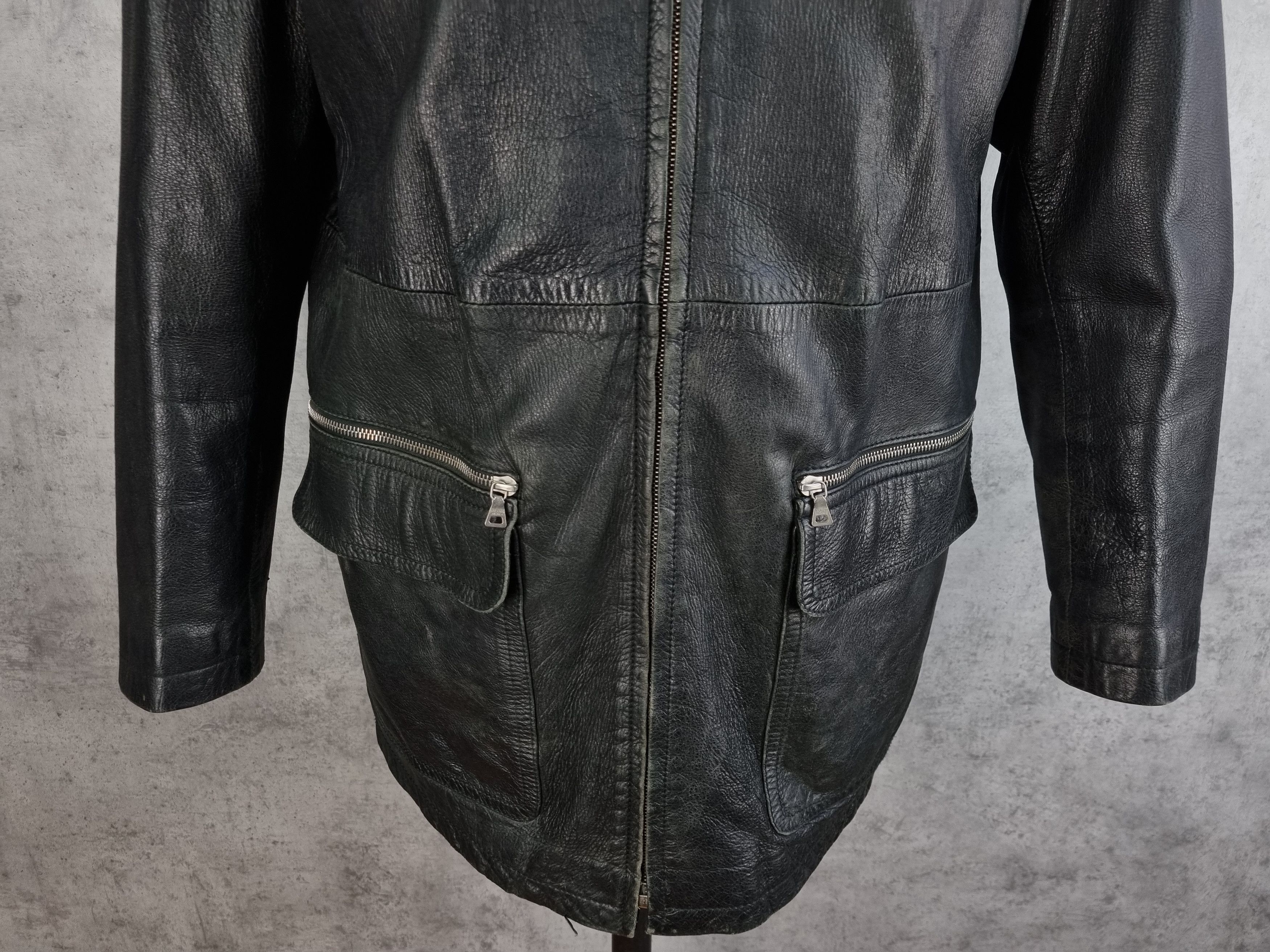 Prada × Vintage Prada Milano Leather Jacket made in Italy Size US L / EU 52-54 / 3 - 20 Thumbnail