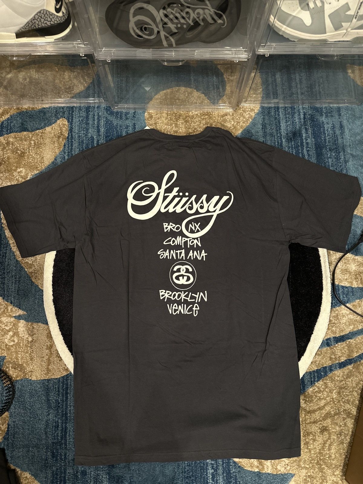 Stussy Stussy "world tour " Tee - XL Size US XL / EU 56 / 4 - 1 Thumbnail