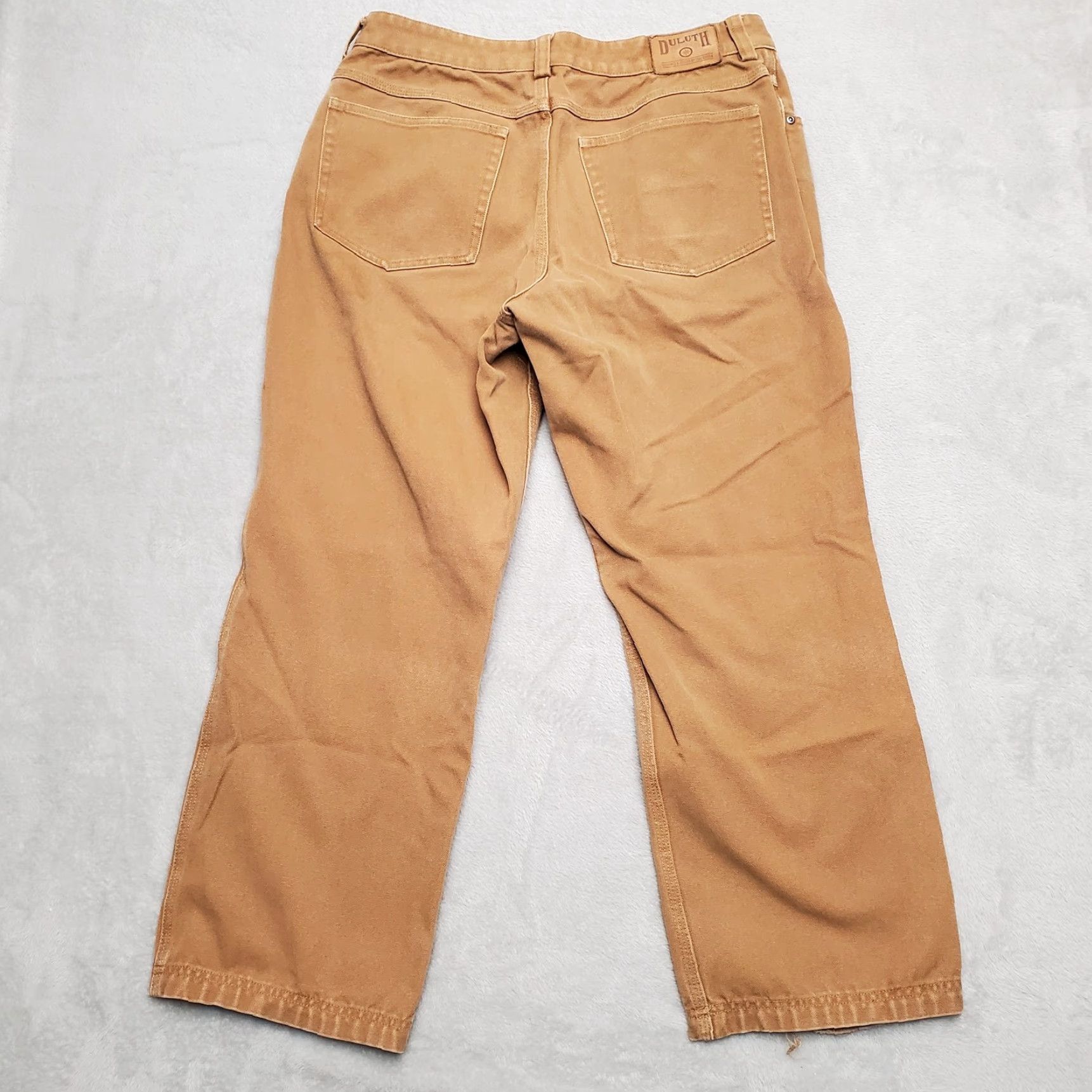 Vintage VINTAGE Duluth Mens Pants Chino Flat Front Canvas Brown 36x30 5-Pocket Workwear Casual Mens Size US 36 / EU 52 - 7 Thumbnail