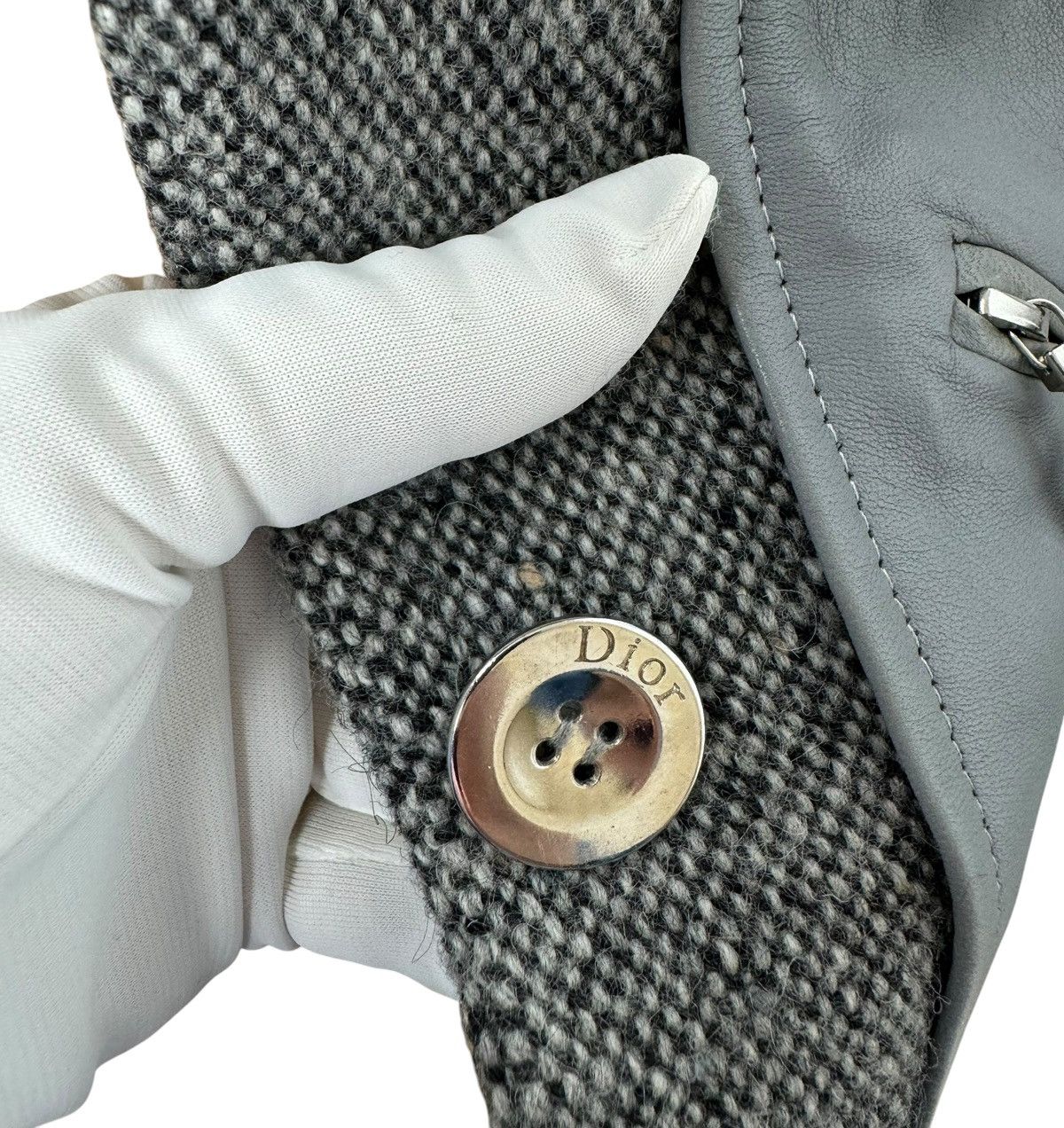 Dior × John Galliano Christian Dior John Galliano Genuine Leather And Wool Jacket Size M / US 6-8 / IT 42-44 - 9 Thumbnail