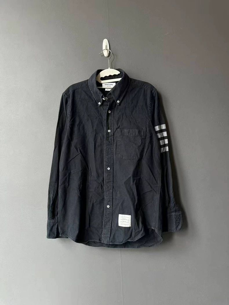 Other Thom Browne Blue collar shirt Size US M / EU 48-50 / 2 - 1 Thumbnail