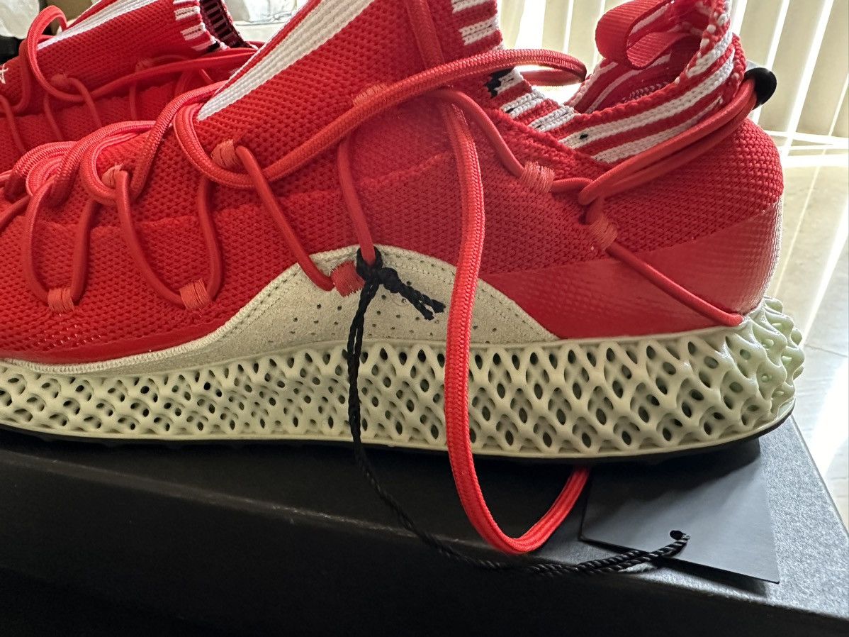 Adidas × Yohji Yamamoto Runner 4D Red Size US 9.5 / EU 42-43 - 2 Thumbnail