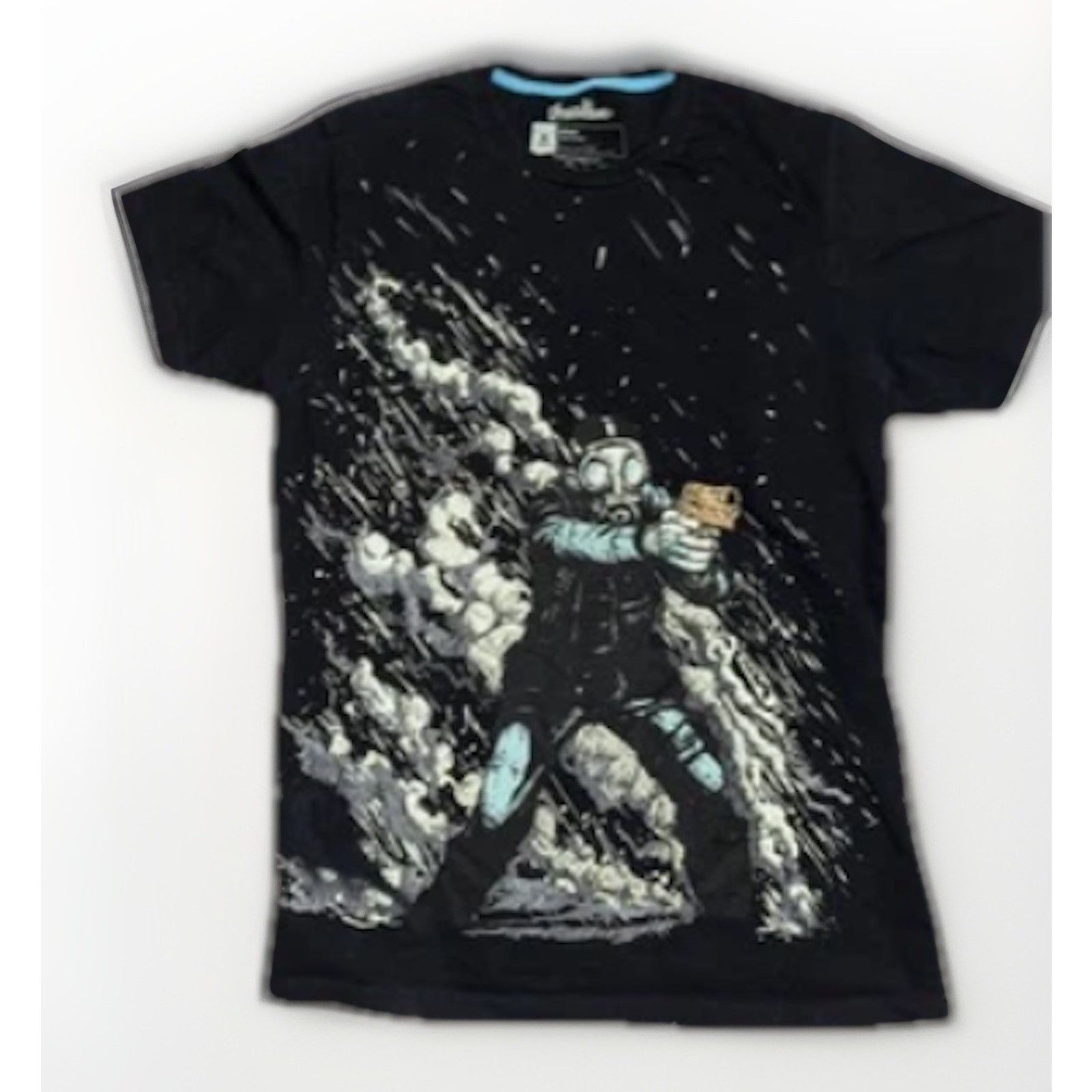 Threadless × Vintage Vintage Threadless Shooter Graphic T-Shirt Black M Y2K Size US M / EU 48-50 / 2 - 1 Thumbnail