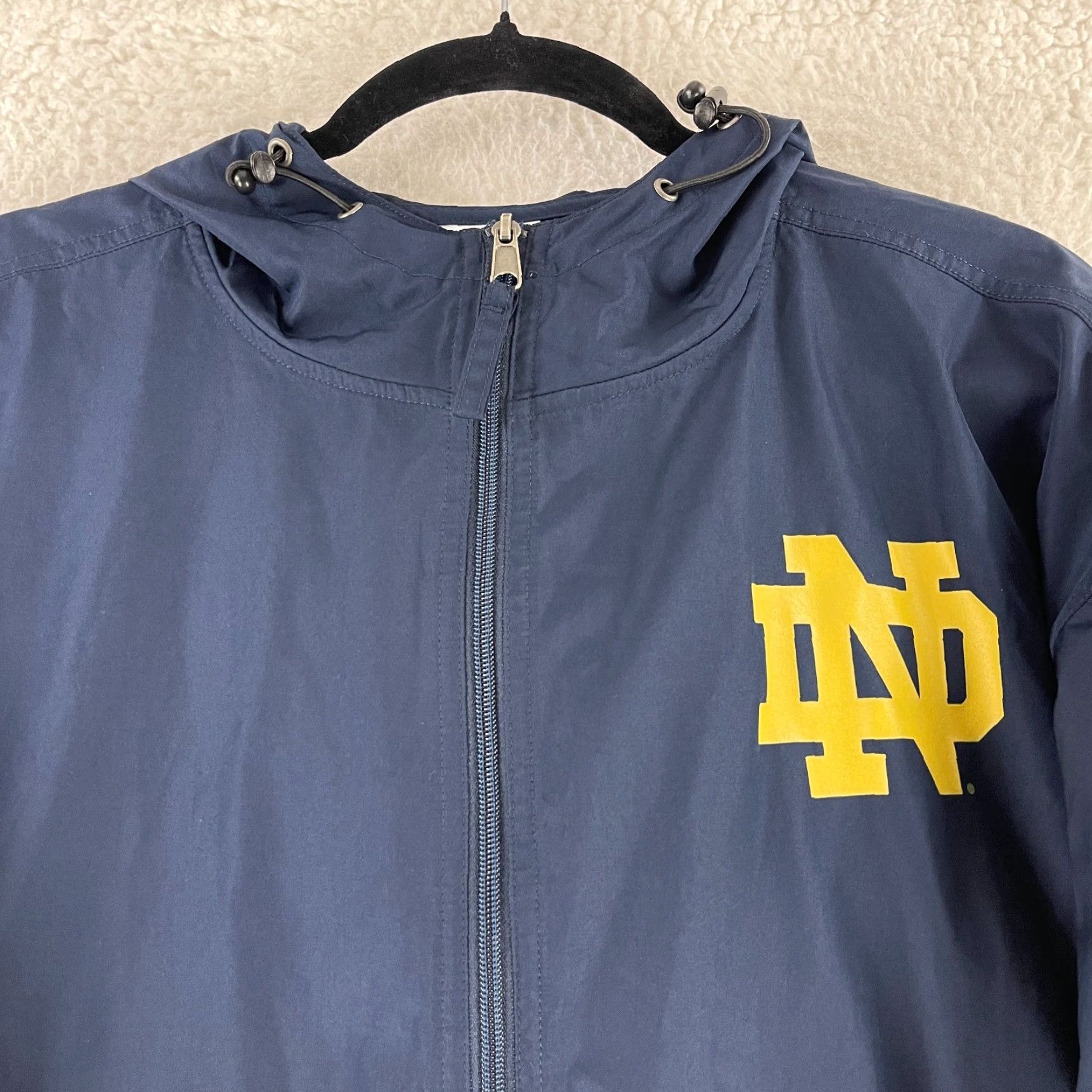Champion Champion Jacket Mens Notre Dame Fighting Irish Blue Hoodie Long Sleeve Medium Shirt Size US M / EU 48-50 / 2 - 3 Thumbnail