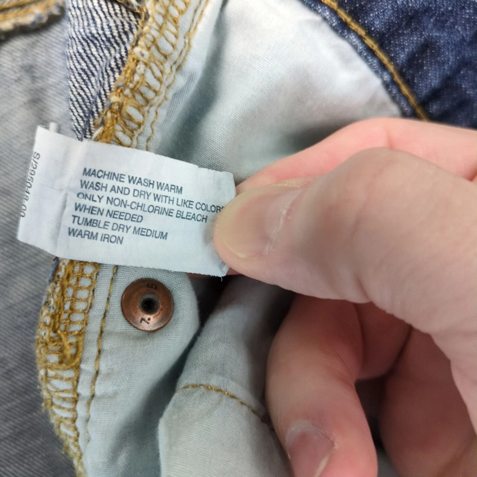 Gap GAP Premium Loose Jeans Men's 40x30 Straight Wide Leg Cotton Size US 40 / EU 56 - 5 Thumbnail