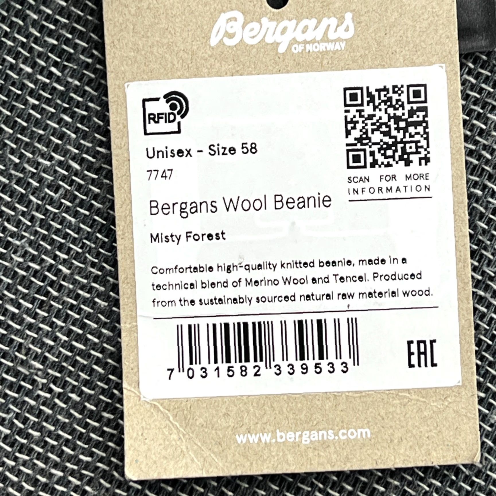 Vintage Bergans of Norway Beanie Hat One Size Merino Wool Lightweight Outdoor Stretch Blue Unisex Adults Womens Mens Size ONE SIZE - 6 Thumbnail